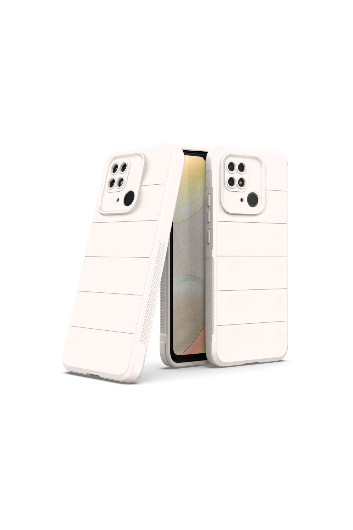 Xiaomi Redmi 10C Uyumlu Kılıf Optimum Silikon - Krem
