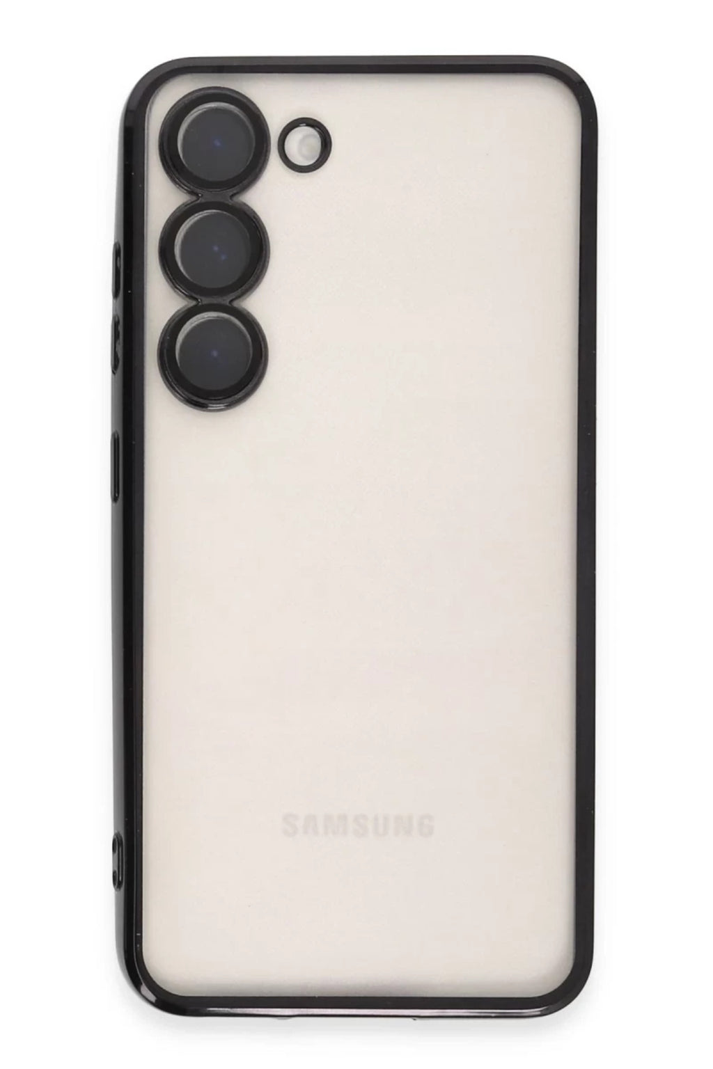 Samsung Galaxy S24 Uyumlu Kılıf Lensli Silikon - Siyah