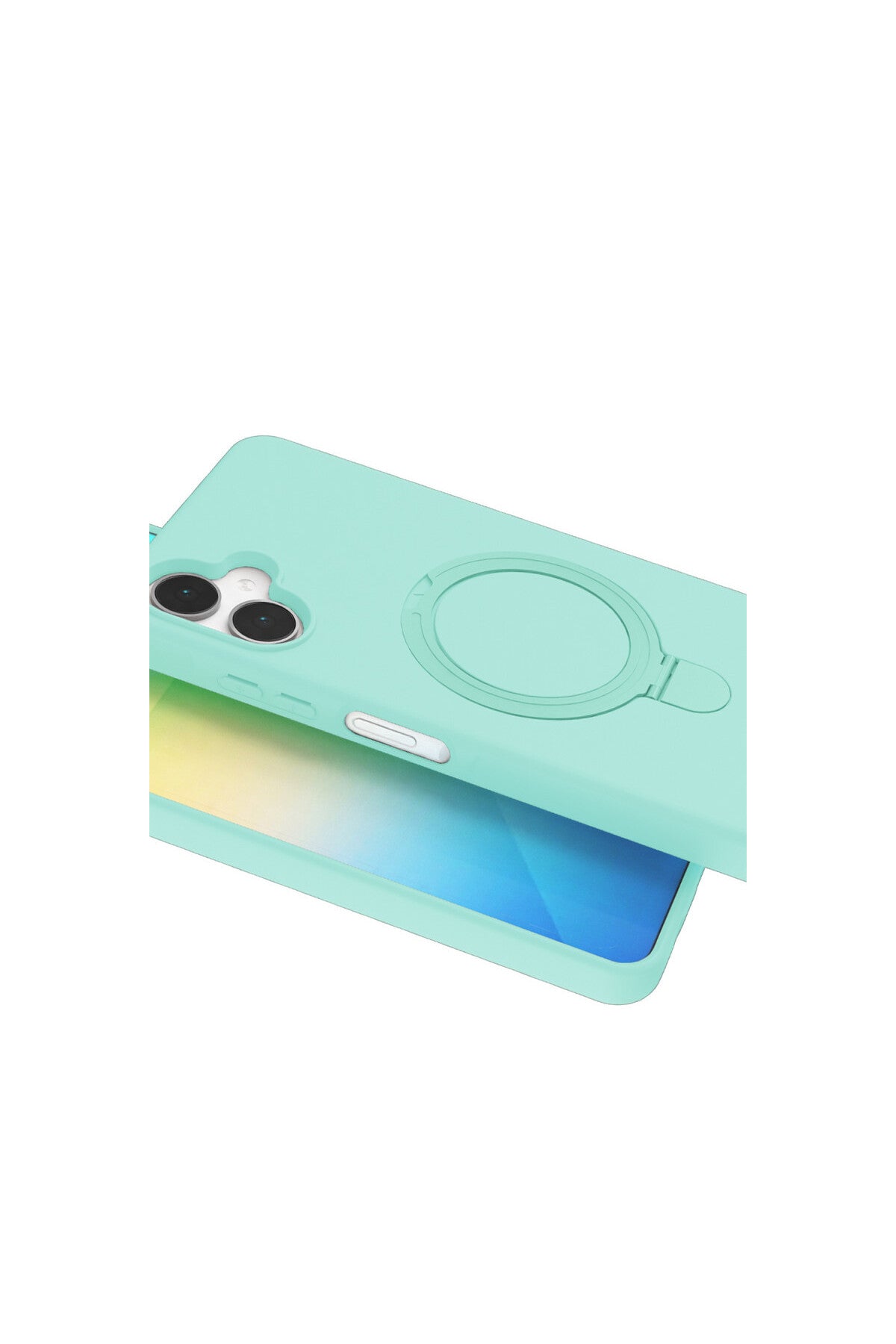 Samsung Galaxy A06 Uyumlu Regal Magsafe Standlı Kapak - Su Yeşili