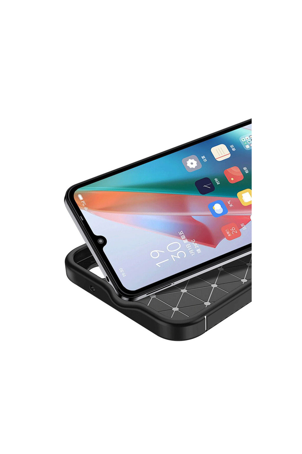 Oppo A60 Uyumlu Kılıf Auto Focus Karbon Kapak - Siyah