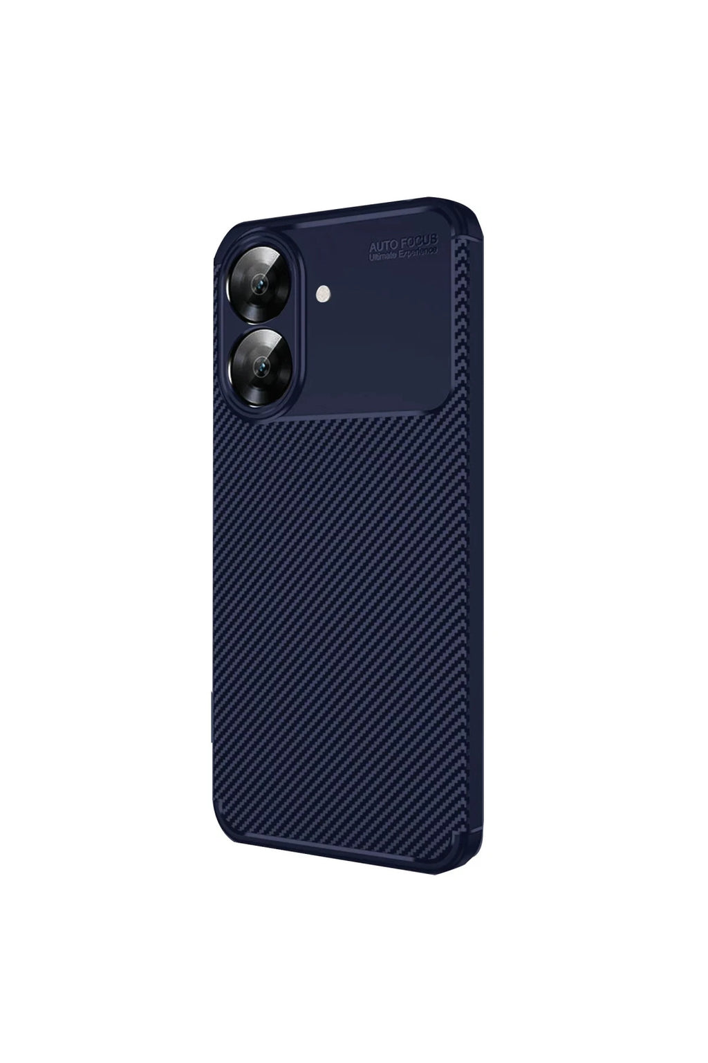 Realme Note 60 Uyumlu Kılıf Auto Focus Karbon Kapak - Lacivert