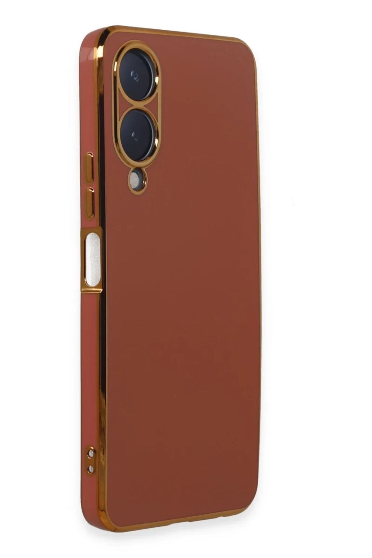 Vivo Y17S Uyumlu Kılıf Volet Silikon - Kırmızı