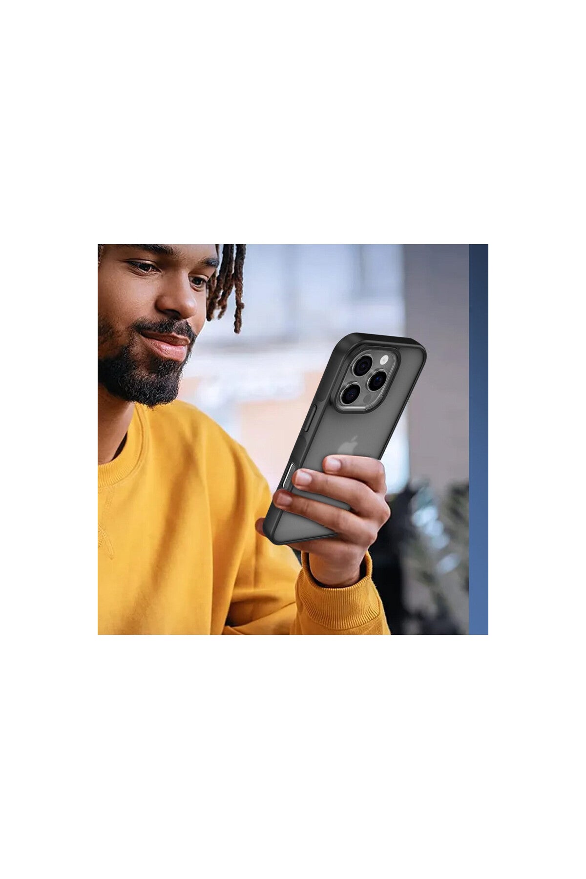 Apple iPhone 16 Pro Max Uyumlu Kılıf Elegant Kapak - Siyah