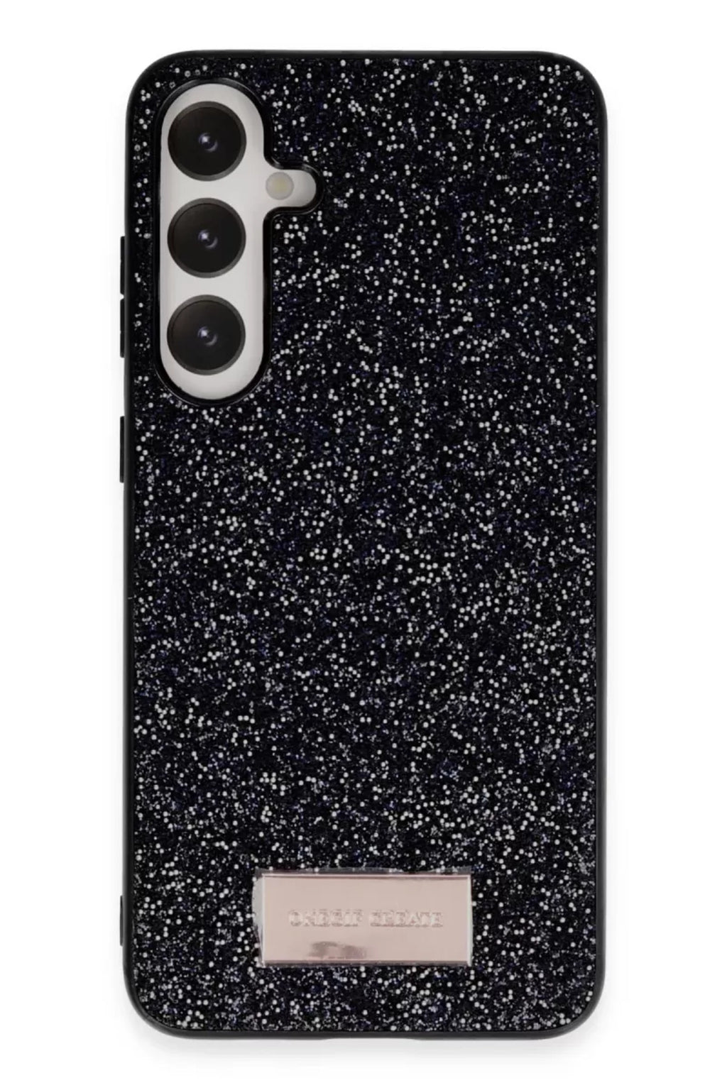 Onegif Samsung Galaxy A55 5G Uyumlu Bright Simli Kapak - Siyah
