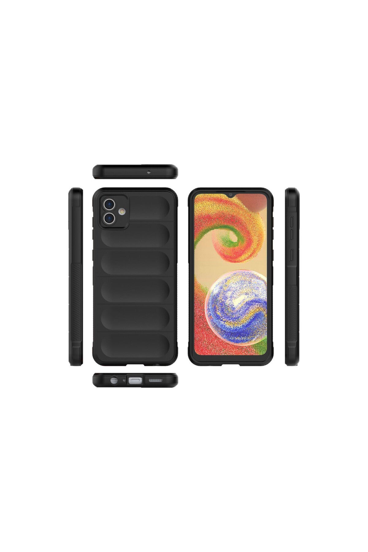 Samsung Galaxy A04 Uyumlu Kılıf Optimum Silikon - Siyah