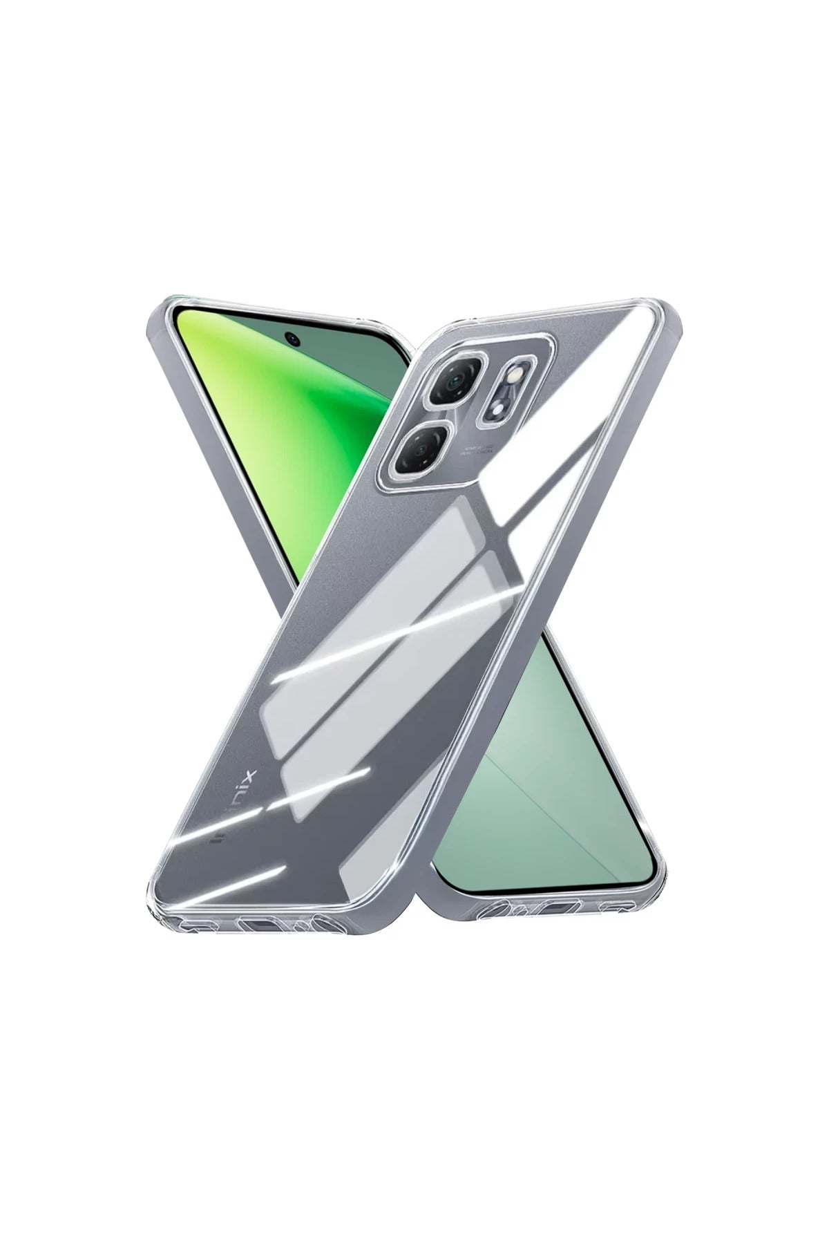 İnfinix Smart 9 Uyumlu Kılıf Lüx Şeffaf Silikon