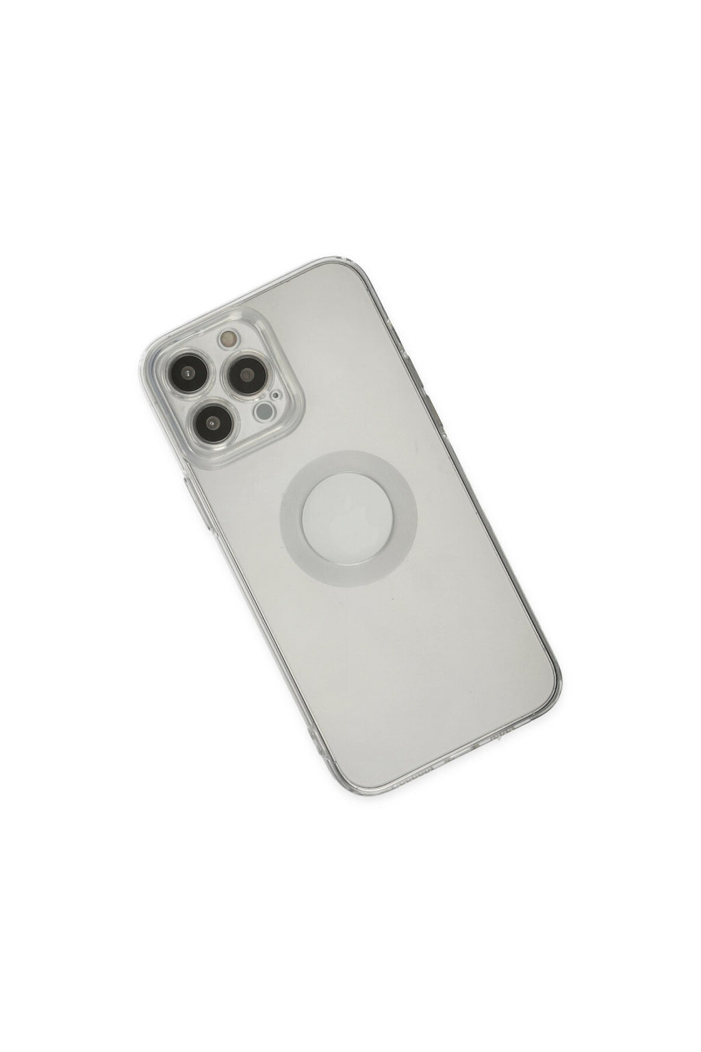 Apple iPhone 14 Pro Max Uyumlu Kılıf Santa Lens Silikon - Şeffaf