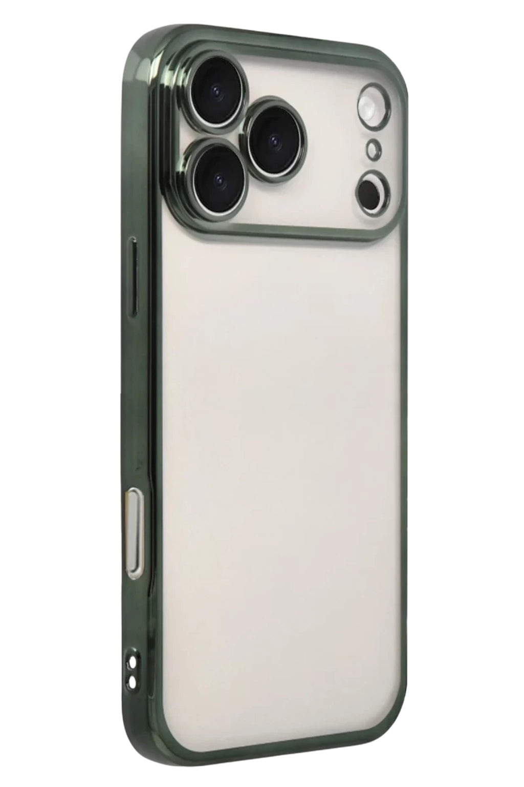 Apple iPhone 17 Pro Uyumlu Lensli Silikon - Yeşil