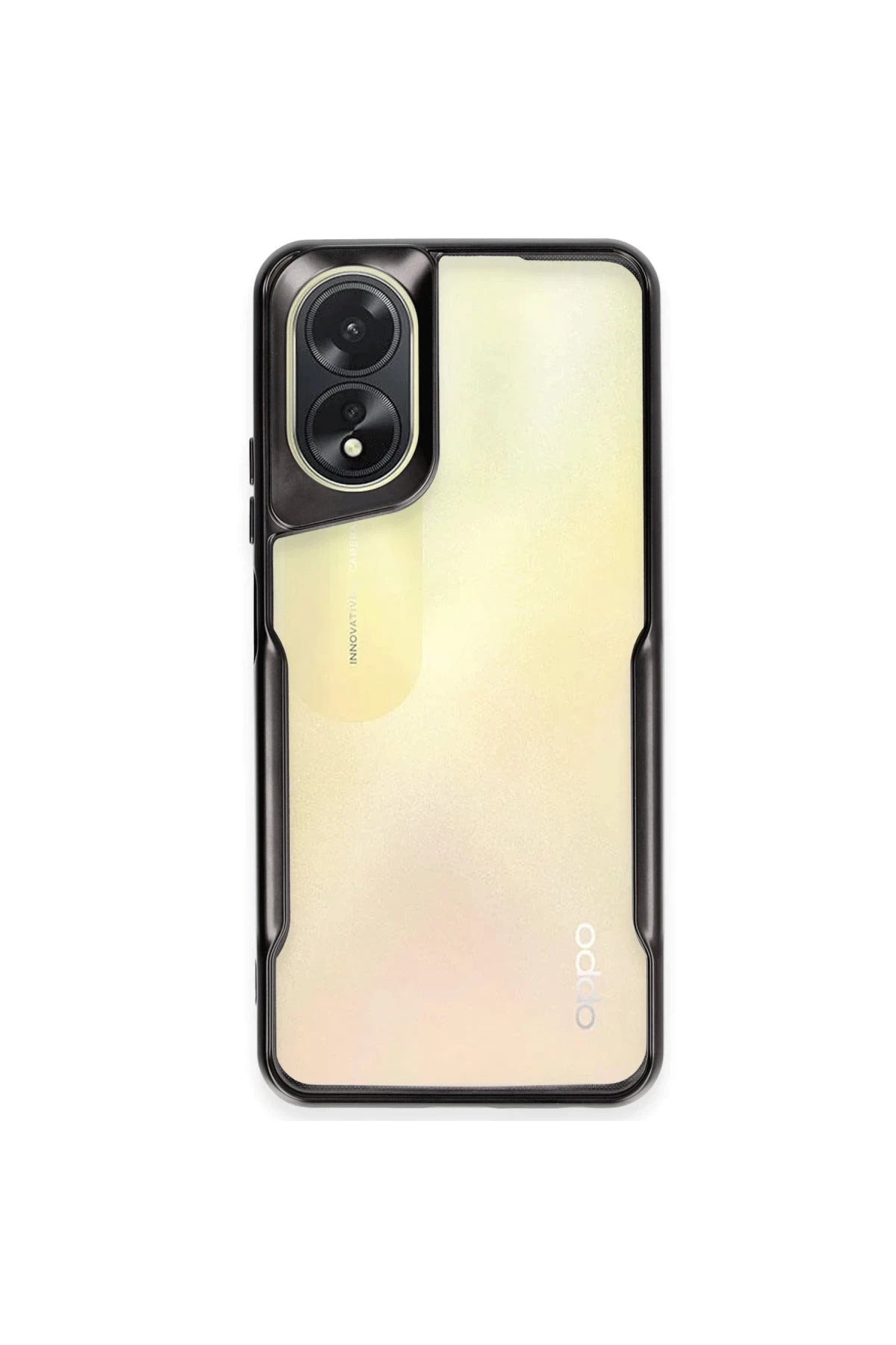 Oppo A38 Uyumlu Kılıf Boyi Silikon Kapak - Siyah