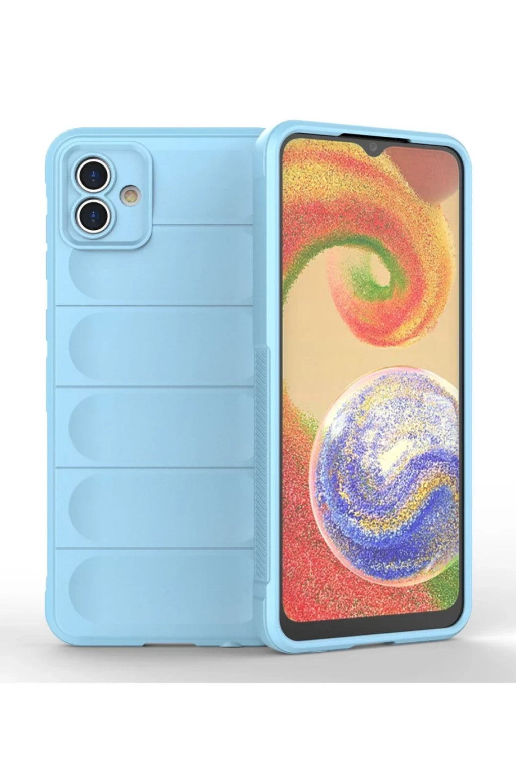 Samsung Galaxy A04 Uyumlu Kılıf Optimum Silikon - Sky Blue