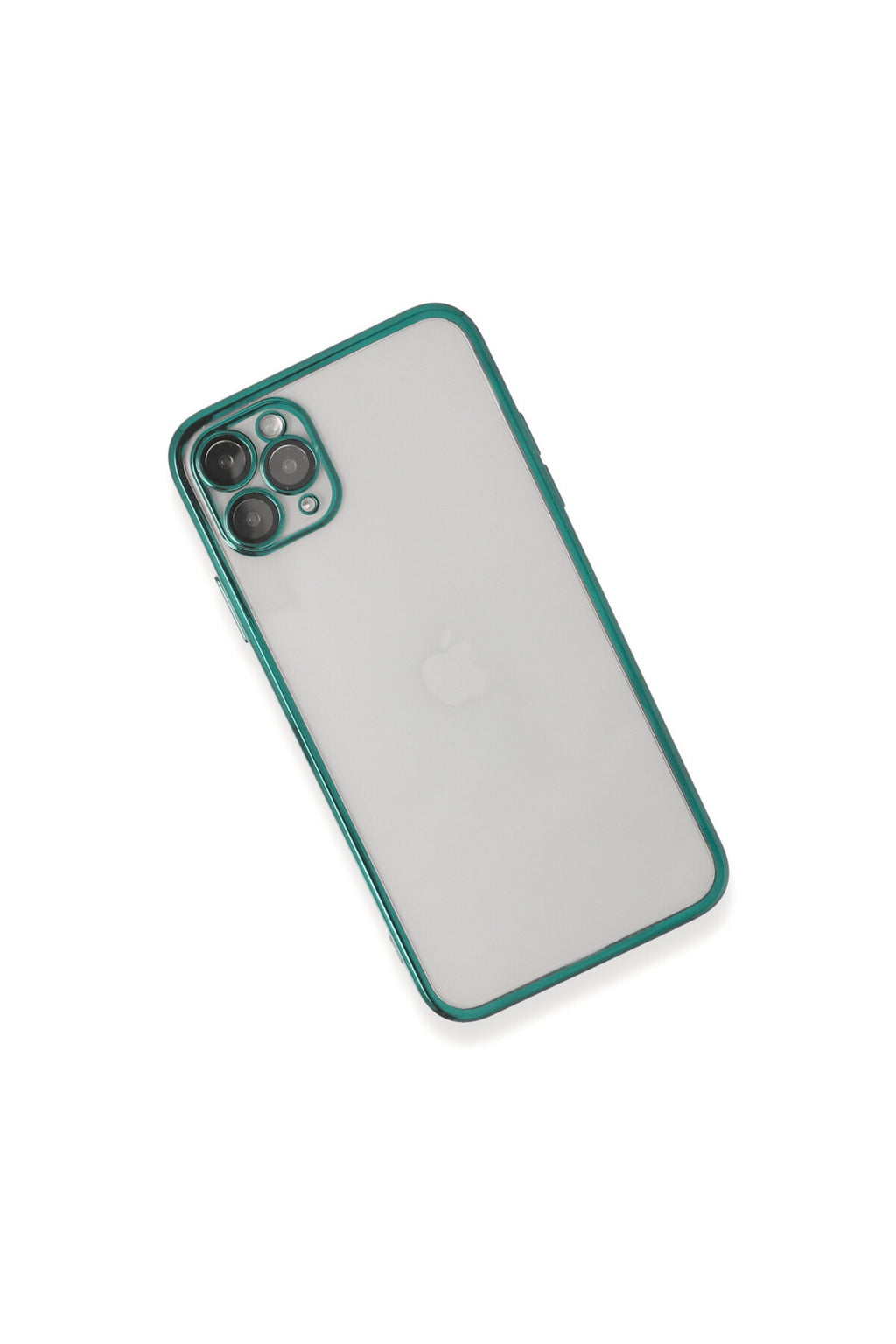 Apple iPhone 11 Pro Max Uyumlu Kılıf Lensli Silikon - Yeşil