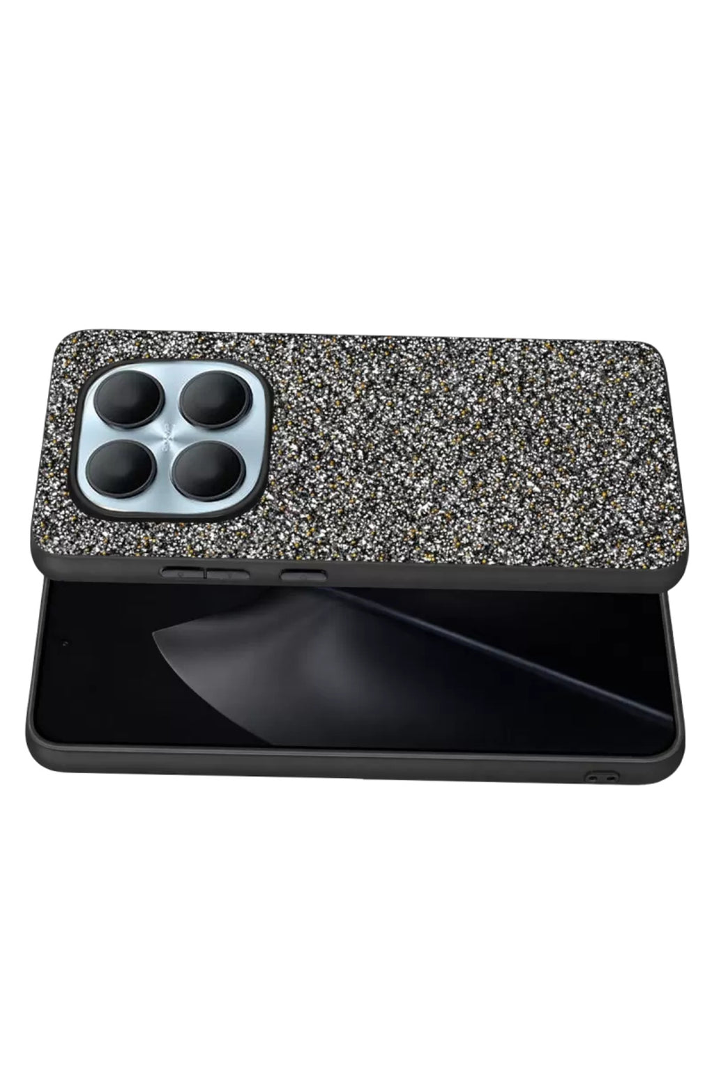 Onegif Xiaomi Redmi Note 15 Pro 5G Uyumlu Bright Simli Kapak - Gold