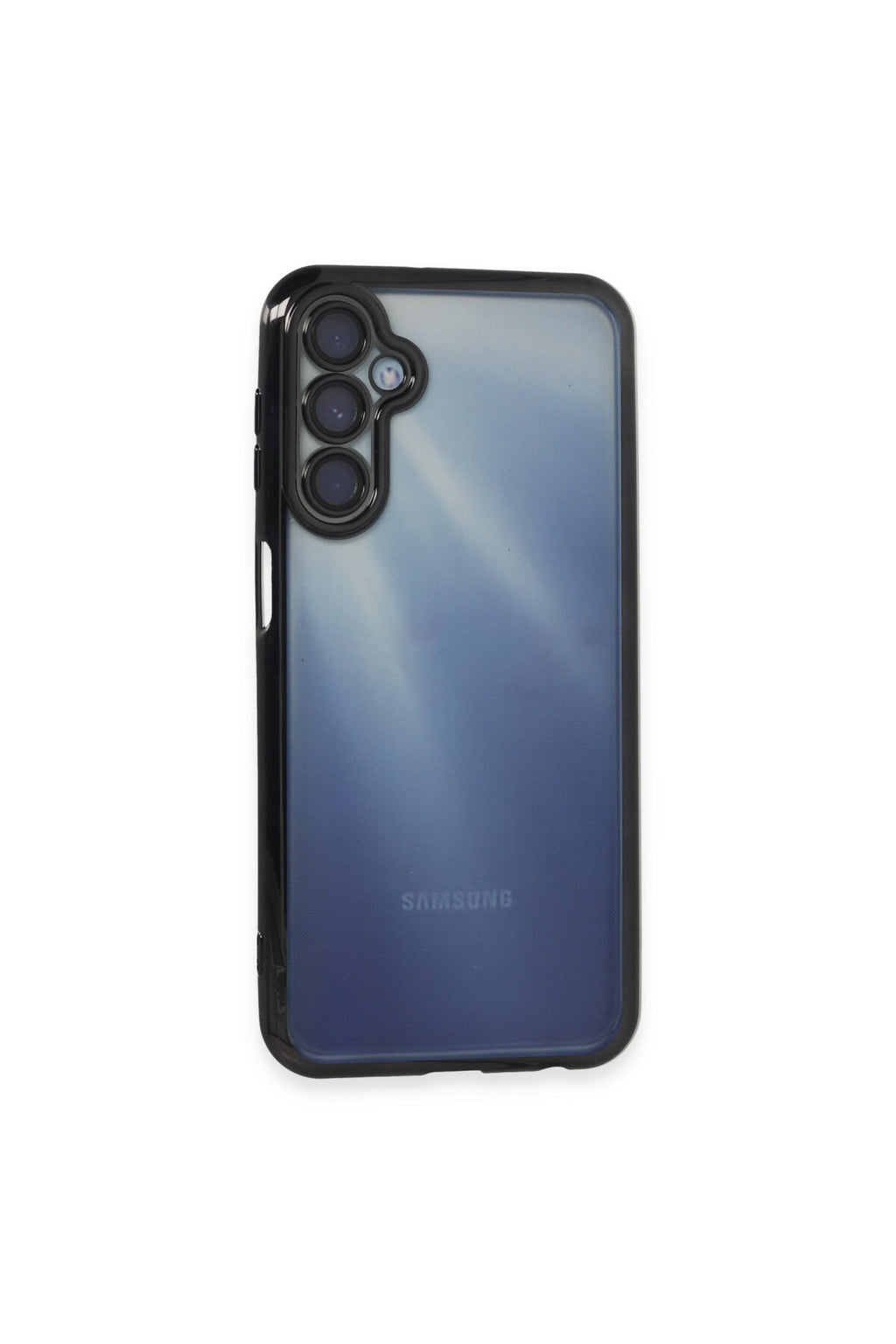 Samsung Galaxy A55 5G Uyumlu Kılıf Lensli Silikon - Siyah