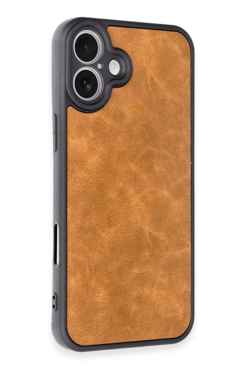 Apple iPhone 16 Plus Uyumlu Kılıf Aras Deri Kapak - Taba