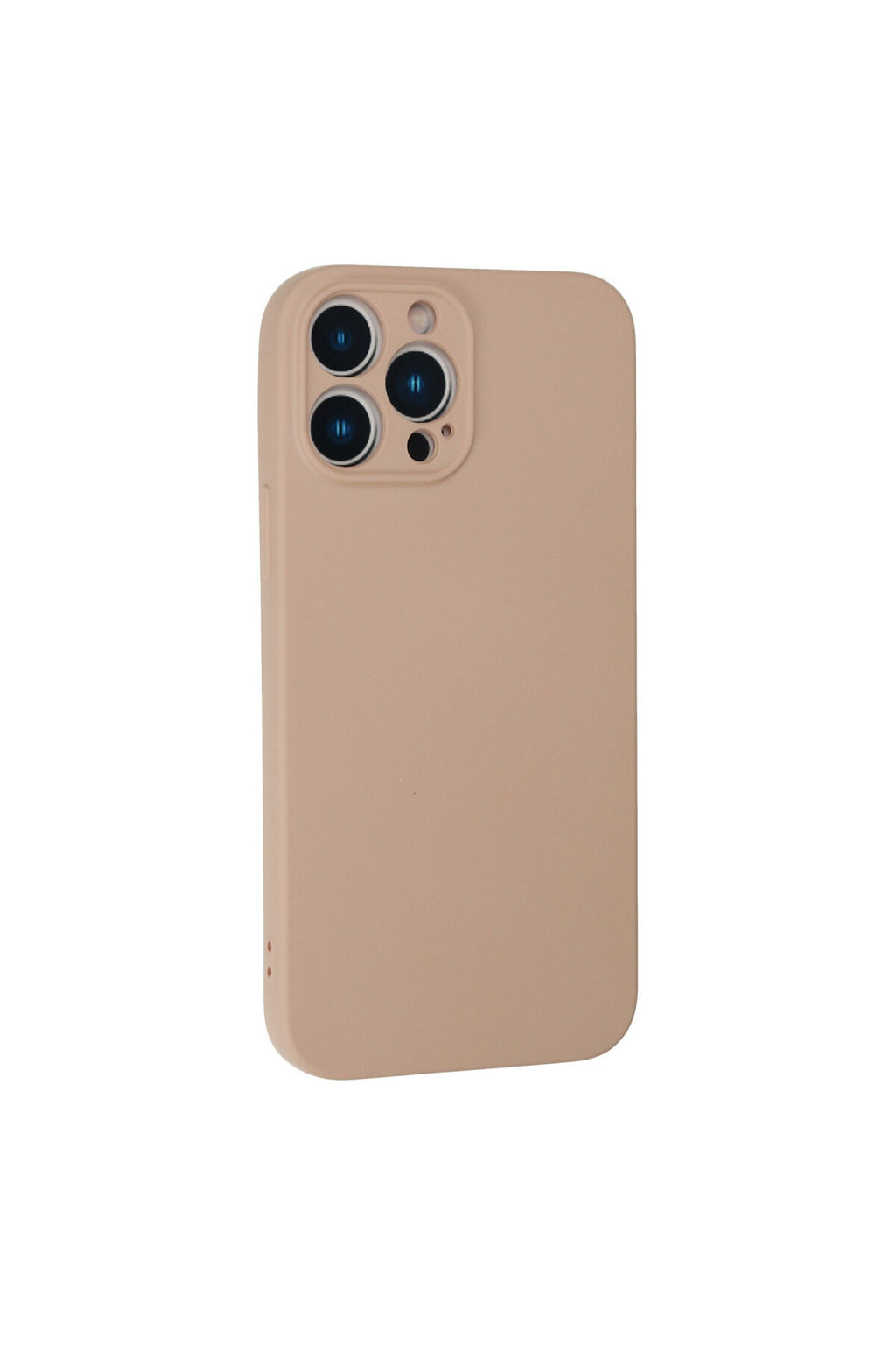 Apple iPhone 13 Pro Max Uyumlu Kılıf Nano içi Kadife Silikon - Pudra