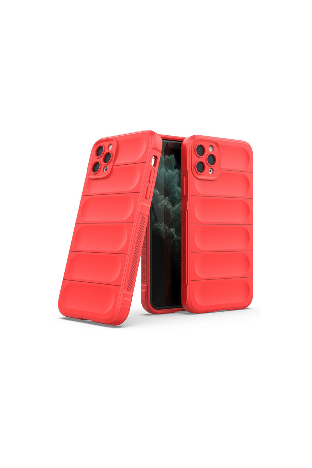 Apple iPhone 11 Pro Max Uyumlu Kılıf Optimum Silikon - Kırmızı