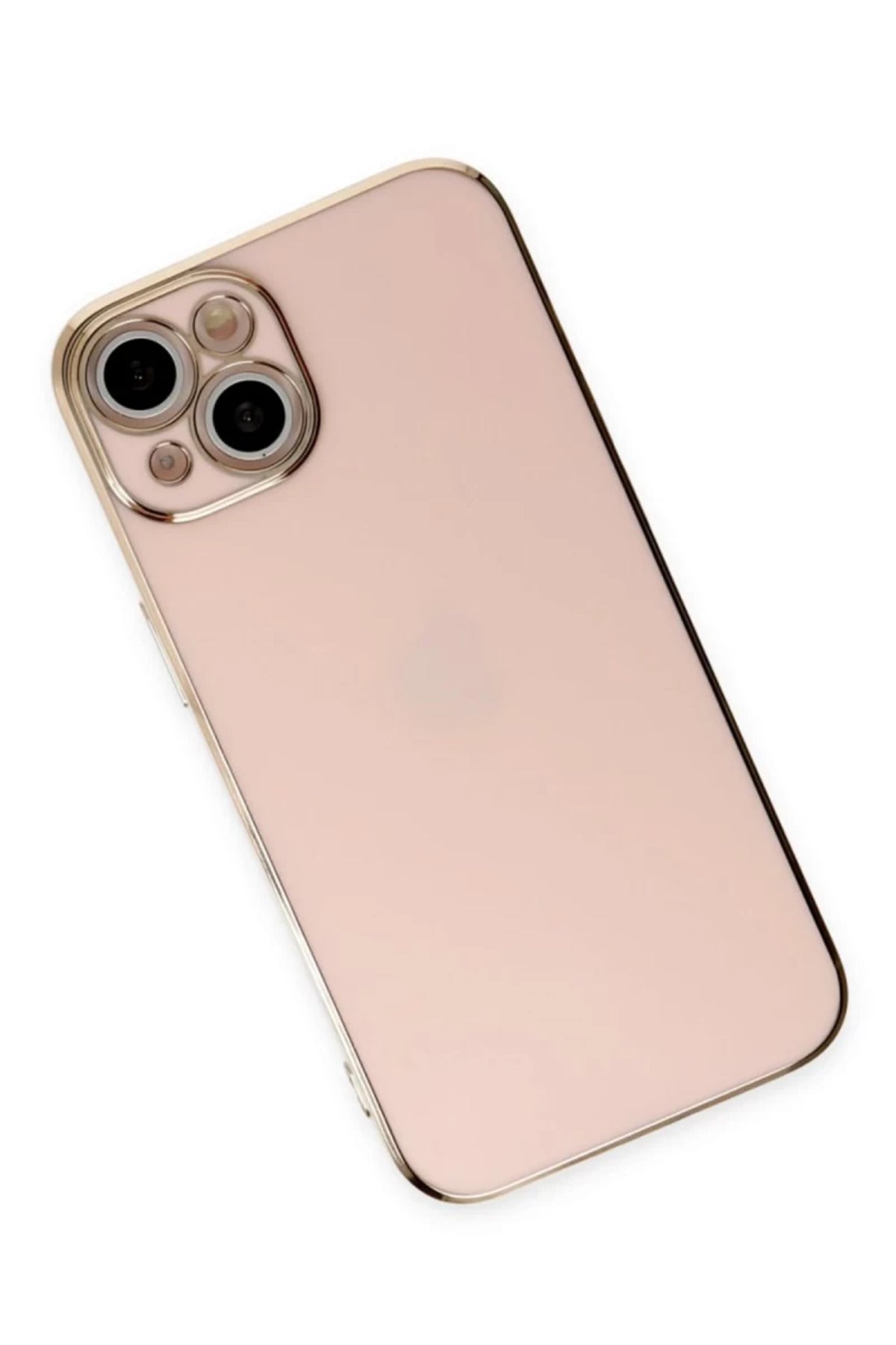 Apple iPhone 15 Uyumlu Kılıf Volet Silikon - Pembe