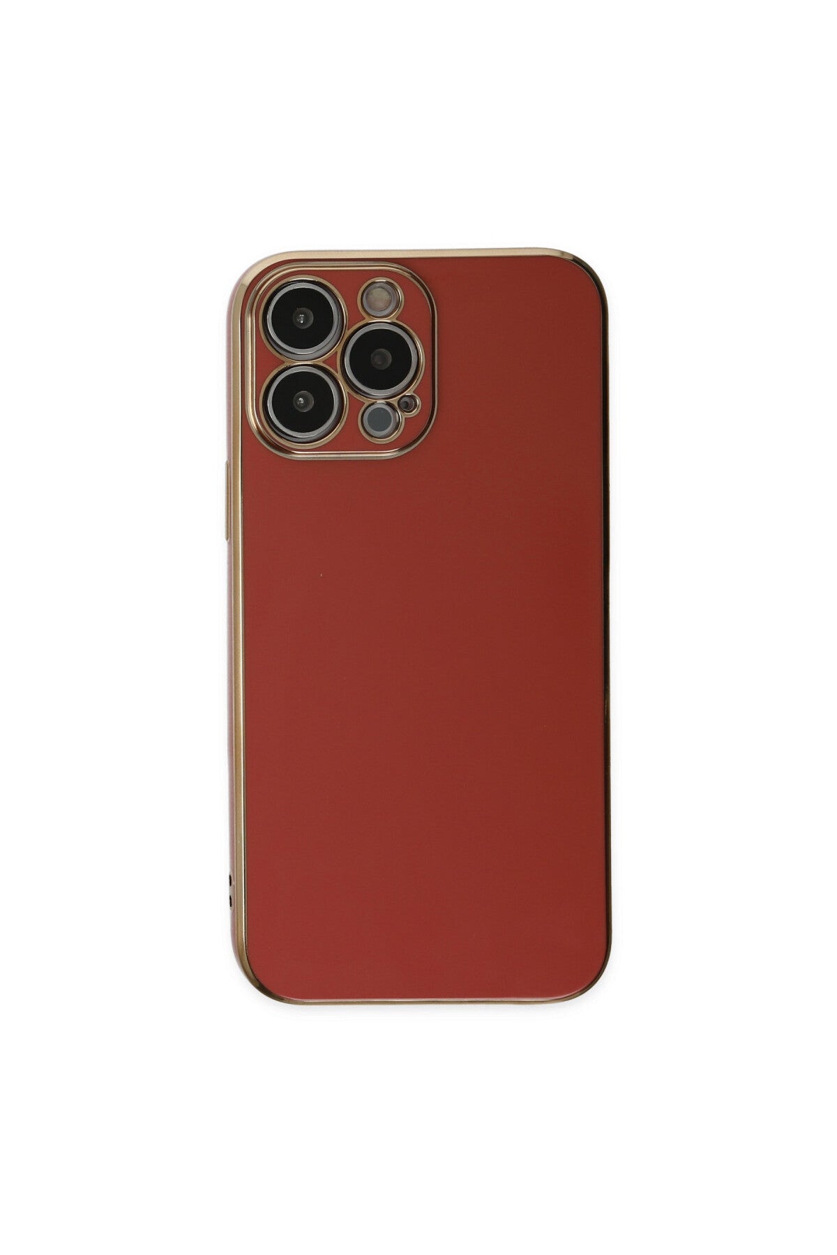 Apple iPhone 15 Pro Max Uyumlu Kılıf Volet Silikon - Kırmızı