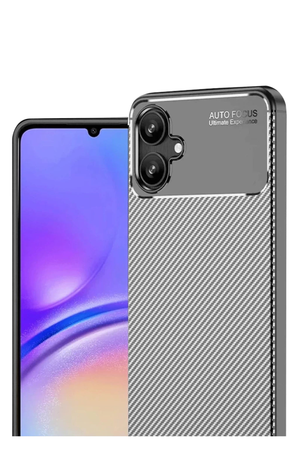 Samsung Galaxy A06 Uyumlu Kılıf Auto Focus Karbon Kapak - Gri