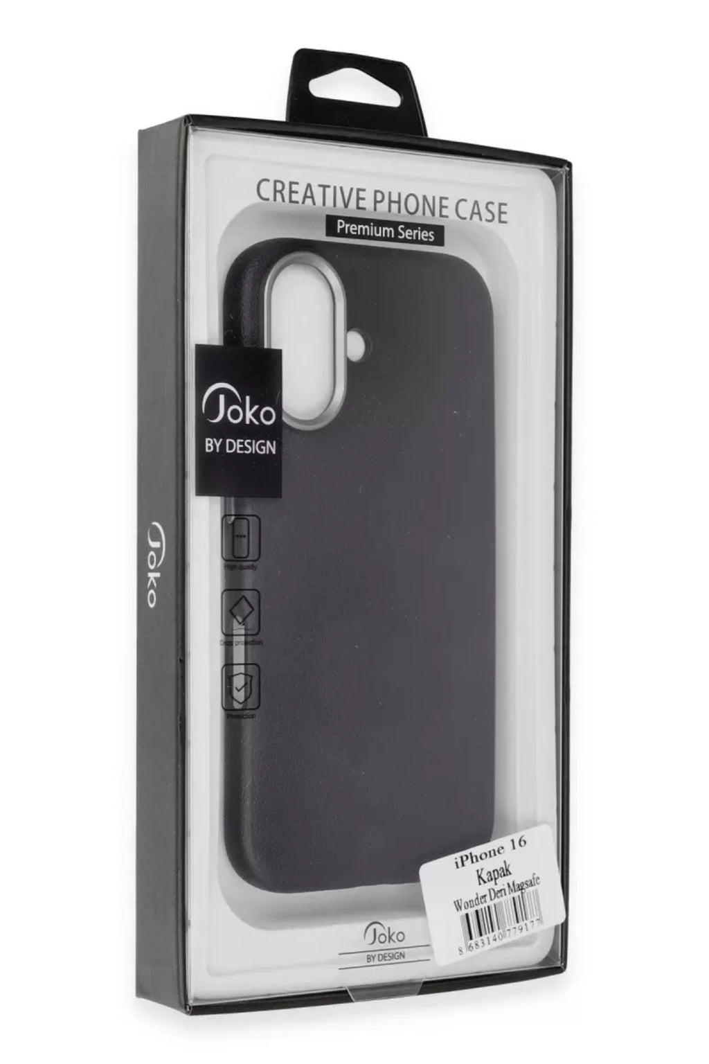 Joko Apple iPhone 16 Uyumlu Wonder Deri Magsafe Kapak - Lacivert