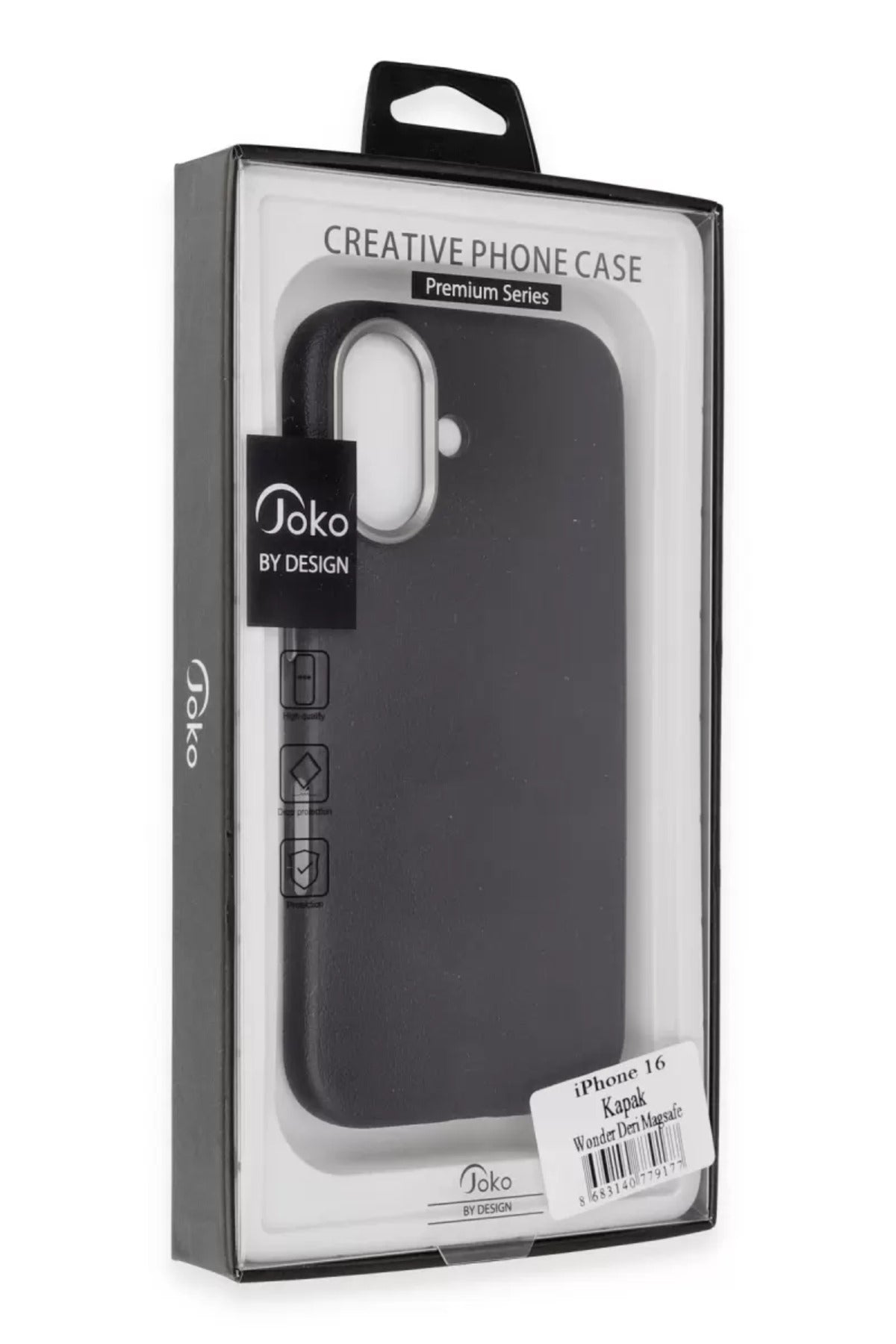 Joko Apple iPhone 16 Uyumlu Wonder Deri Magsafe Kapak - Lacivert