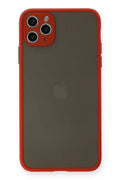 Apple iPhone 11 Pro Max Uyumlu Kılıf Montreal Silikon Kapak - Kırmızı