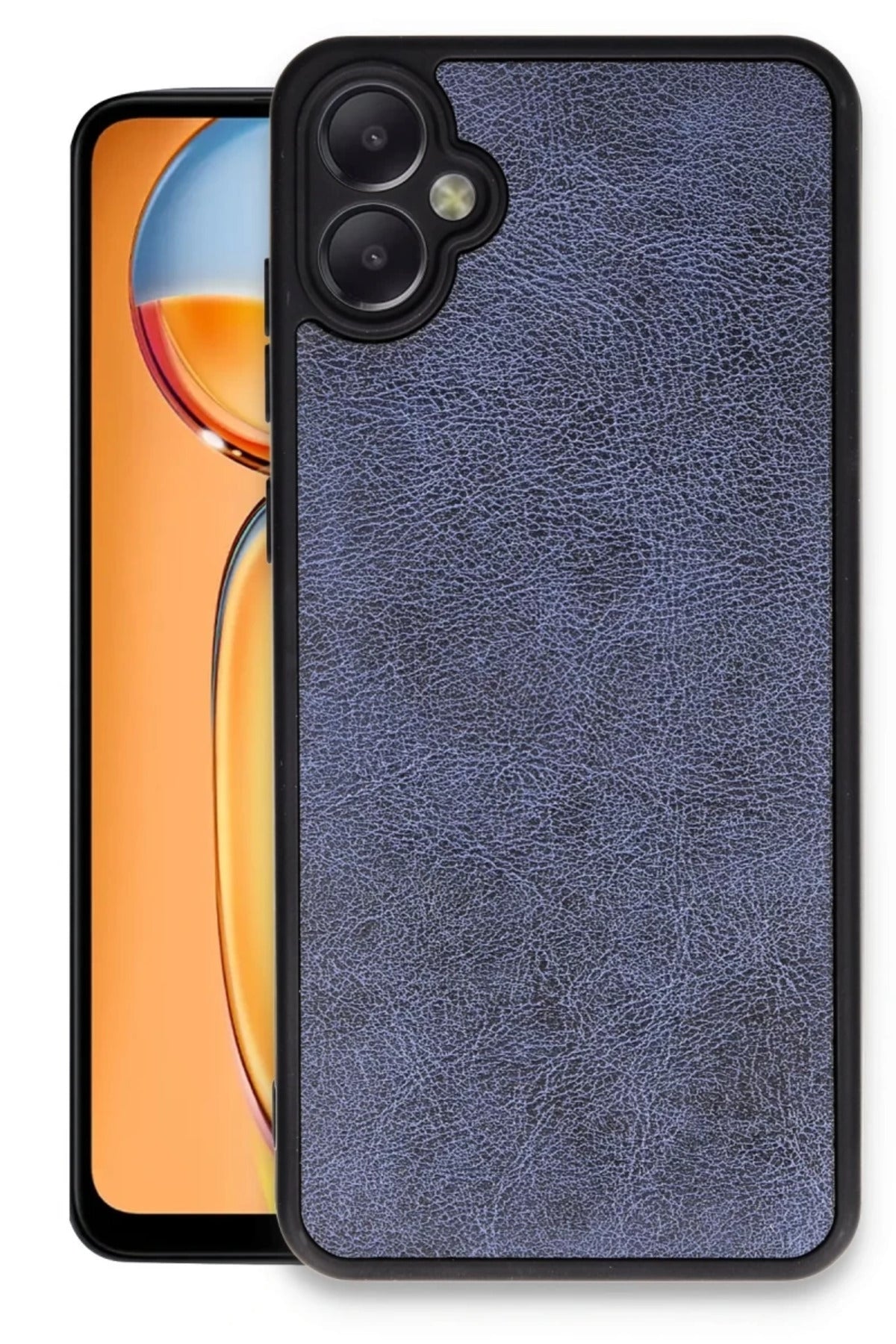 Samsung Galaxy A06 Uyumlu Kılıf Aras Deri Kapak - Lacivert