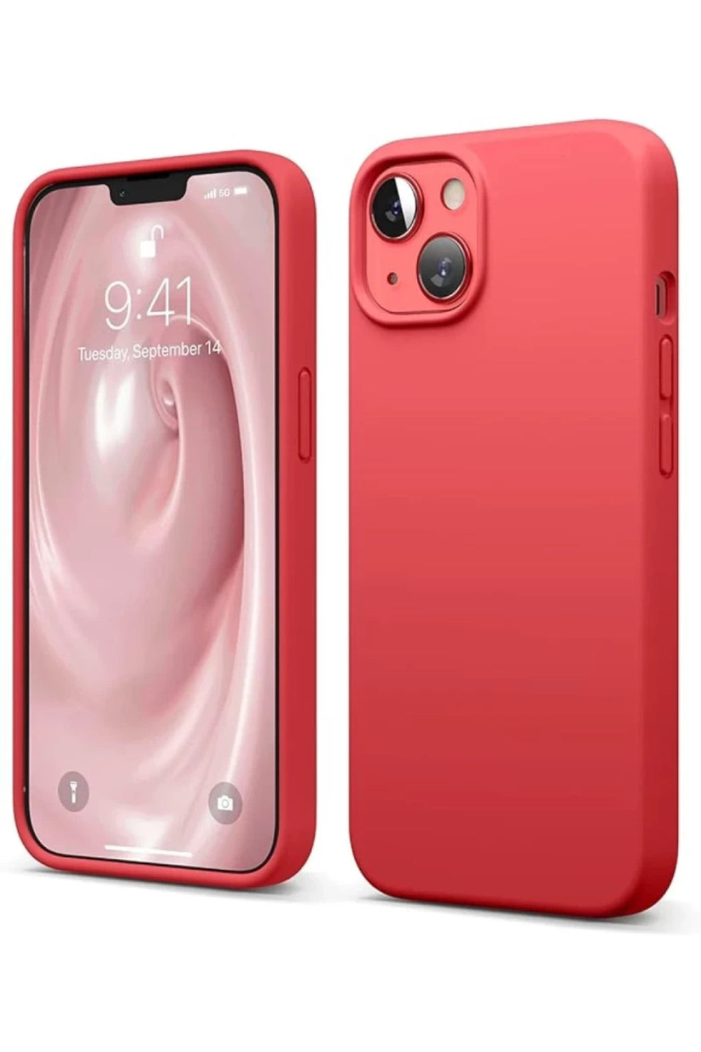 Apple iPhone 14 Uyumlu Kılıf First Silikon - Kırmızı