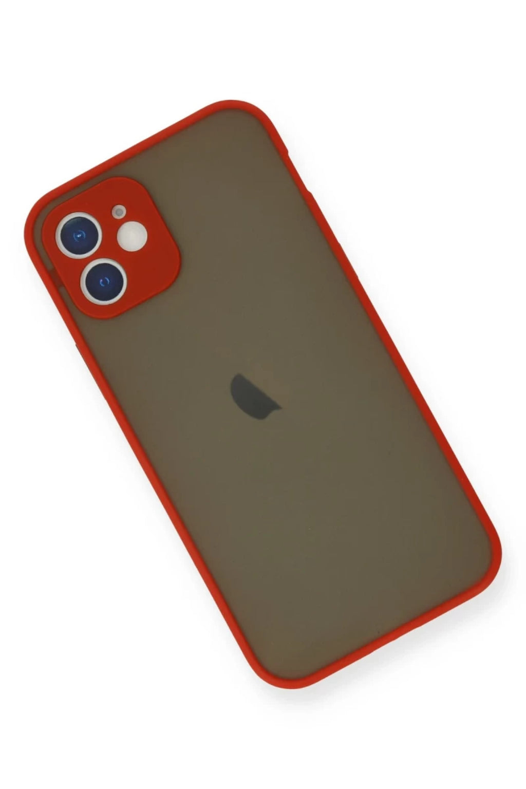 Apple iPhone 12 Mini Uyumlu Kılıf Montreal Silikon Kapak - Kırmızı