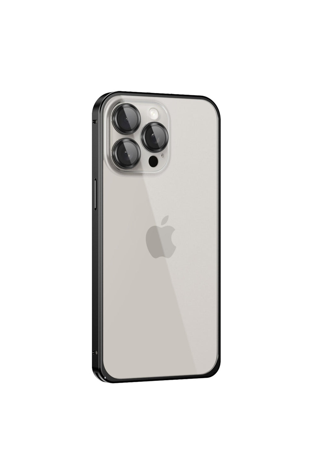 Joko Apple iPhone 15 Pro Max Uyumlu Metal Bumper Mat Kapak - Siyah