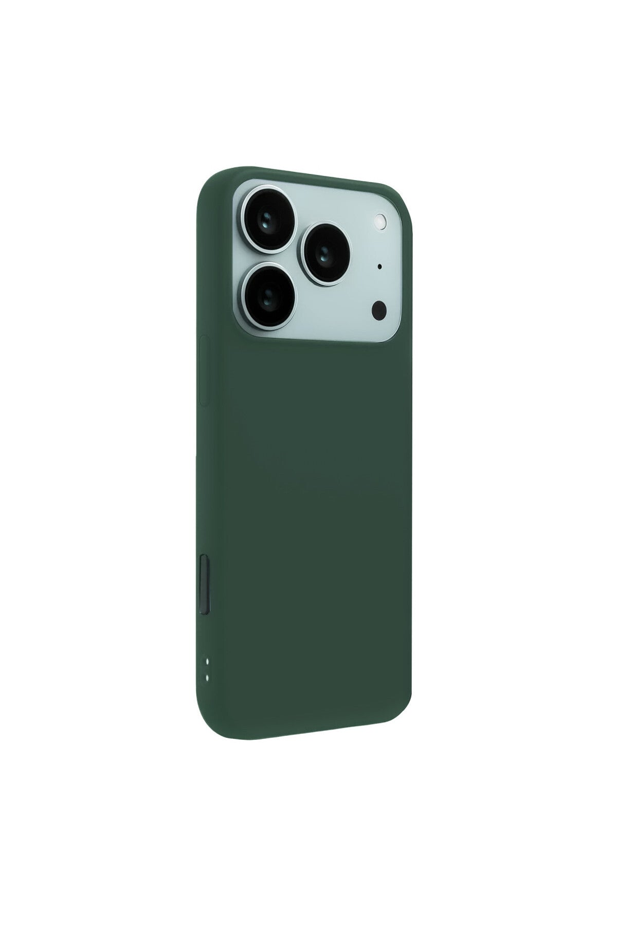 Apple iPhone 17 Pro Uyumlu Nano içi Kadife Silikon - Koyu Yeşil