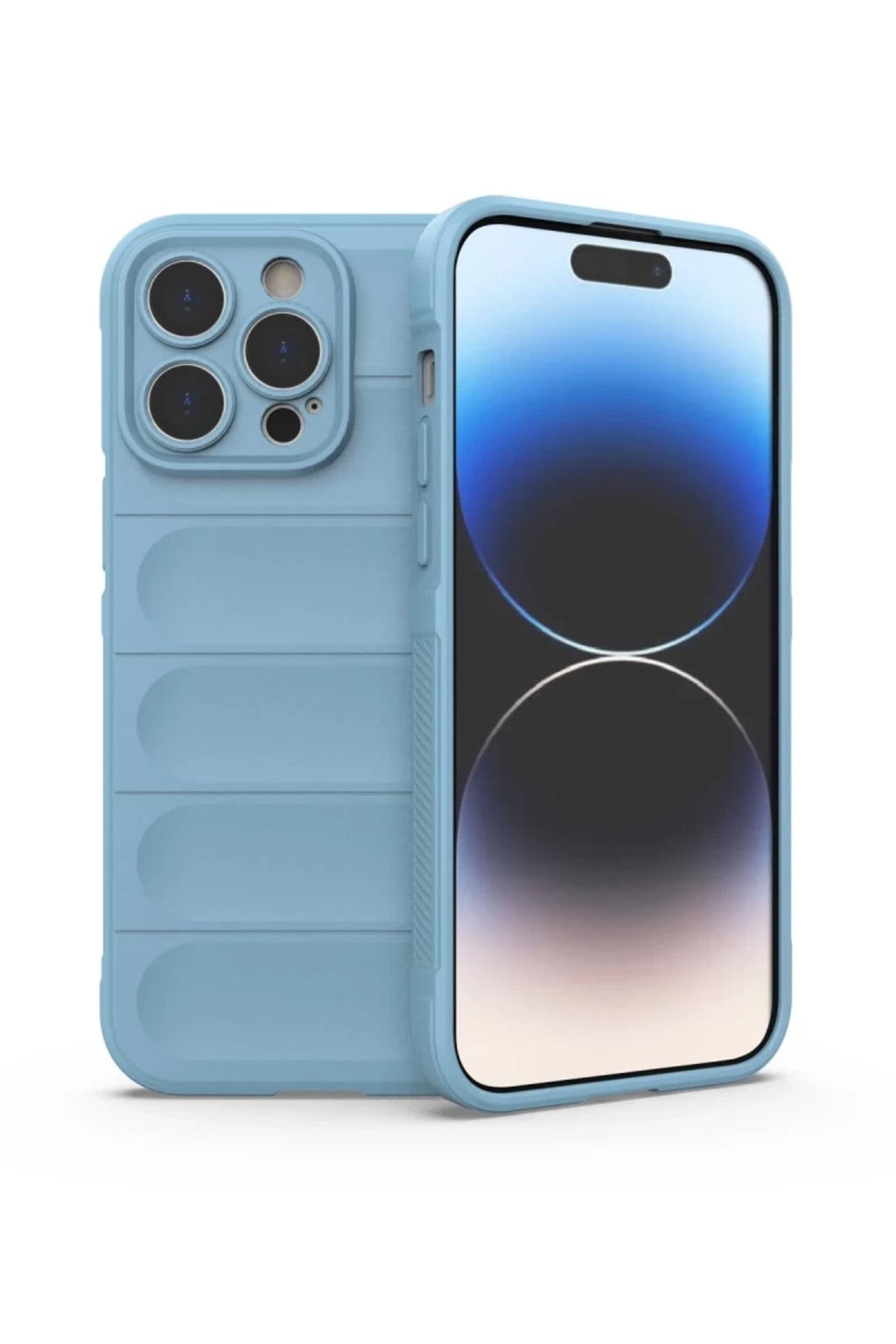 Apple iPhone 14 Pro Uyumlu Kılıf Optimum Silikon - Sky Blue
