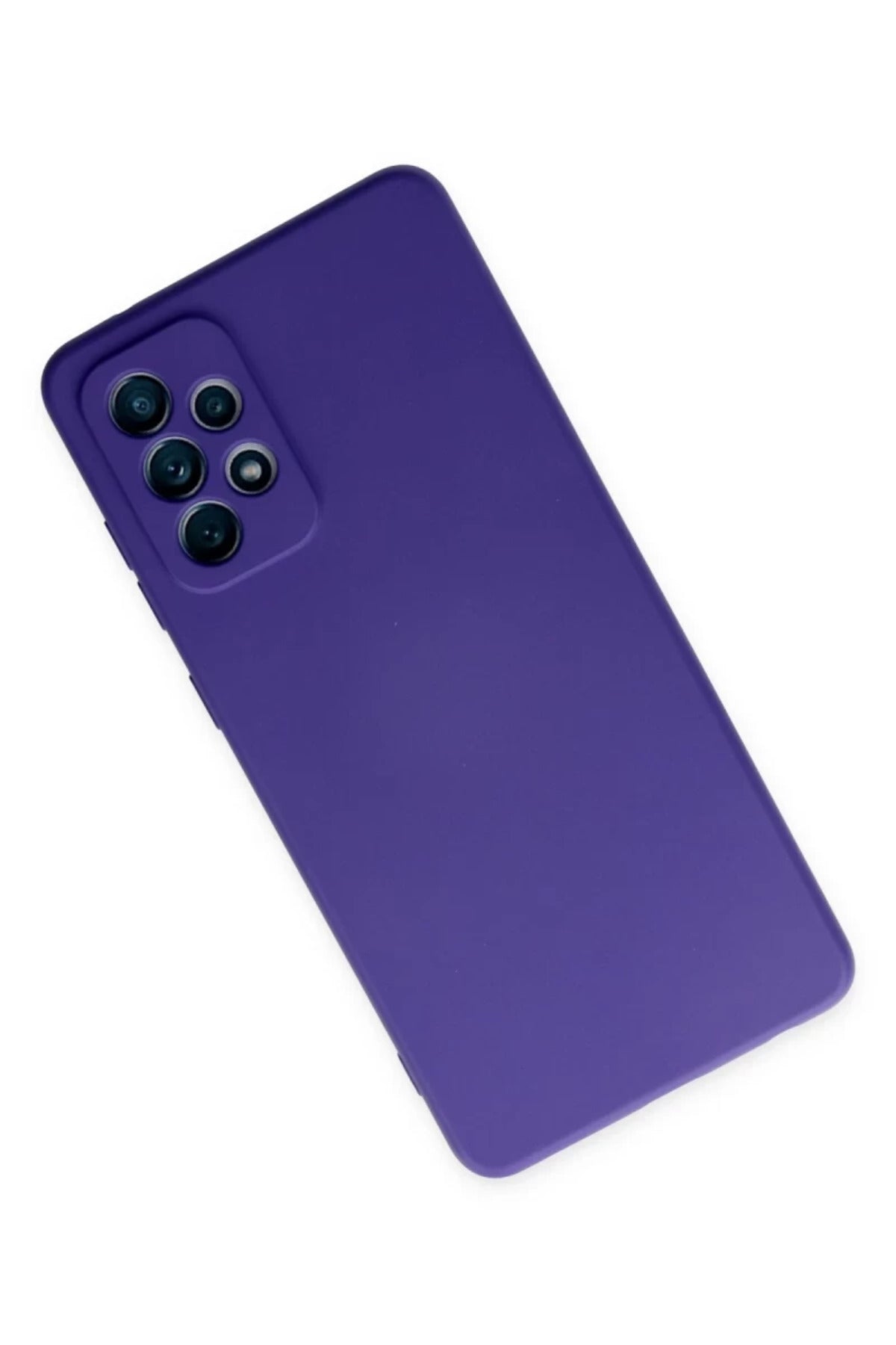 Samsung Galaxy A72 Uyumlu Kılıf Nano içi Kadife Silikon - Mor