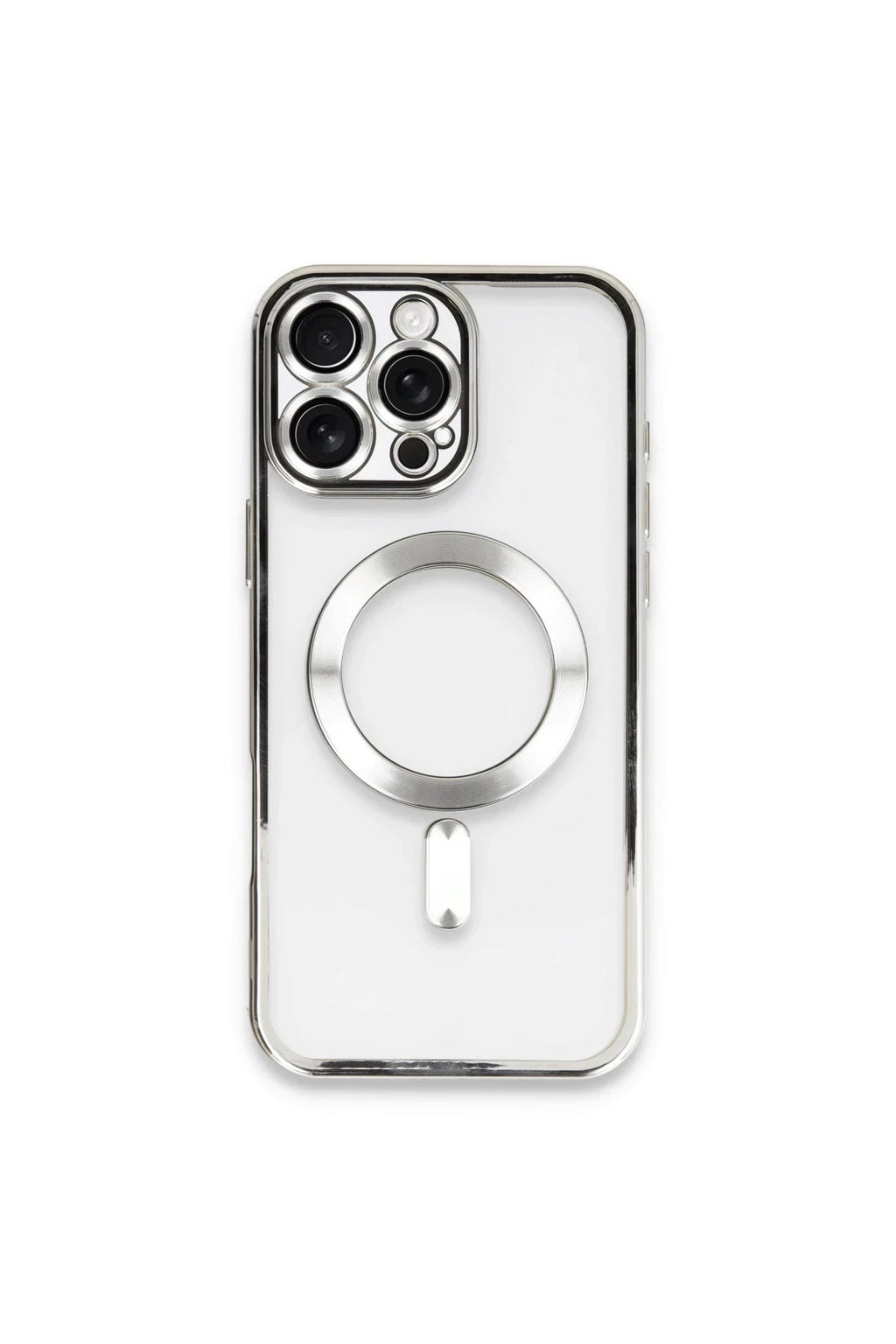 Apple iPhone 16 Pro Uyumlu Kılıf Kross Magneticsafe Kapak - Gümüş