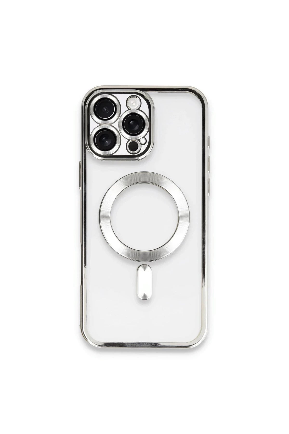 Apple iPhone 16 Pro Uyumlu Kılıf Kross Magneticsafe Kapak - Gümüş