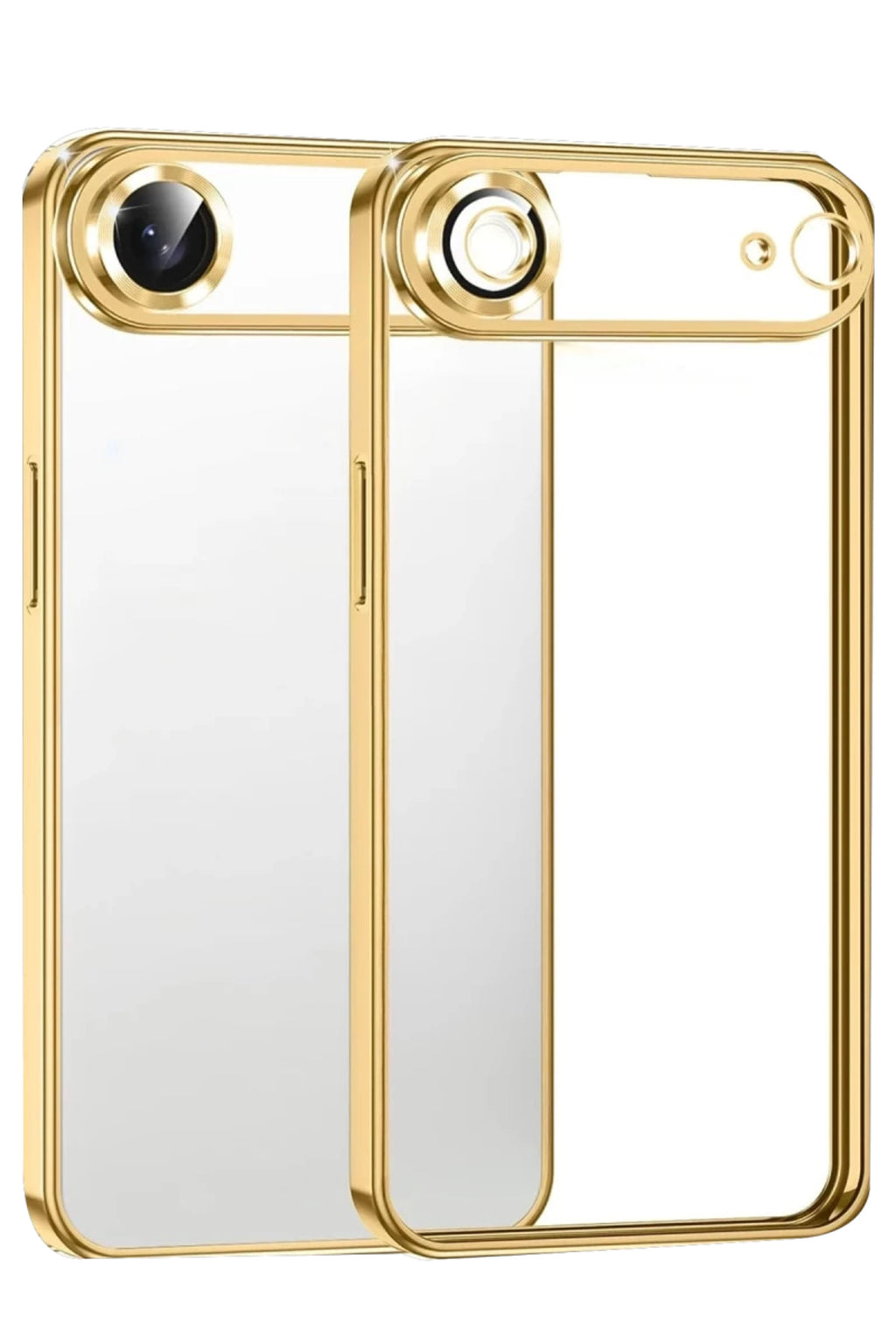 Apple iPhone 17 Air Uyumlu Lensli Silikon - Gold