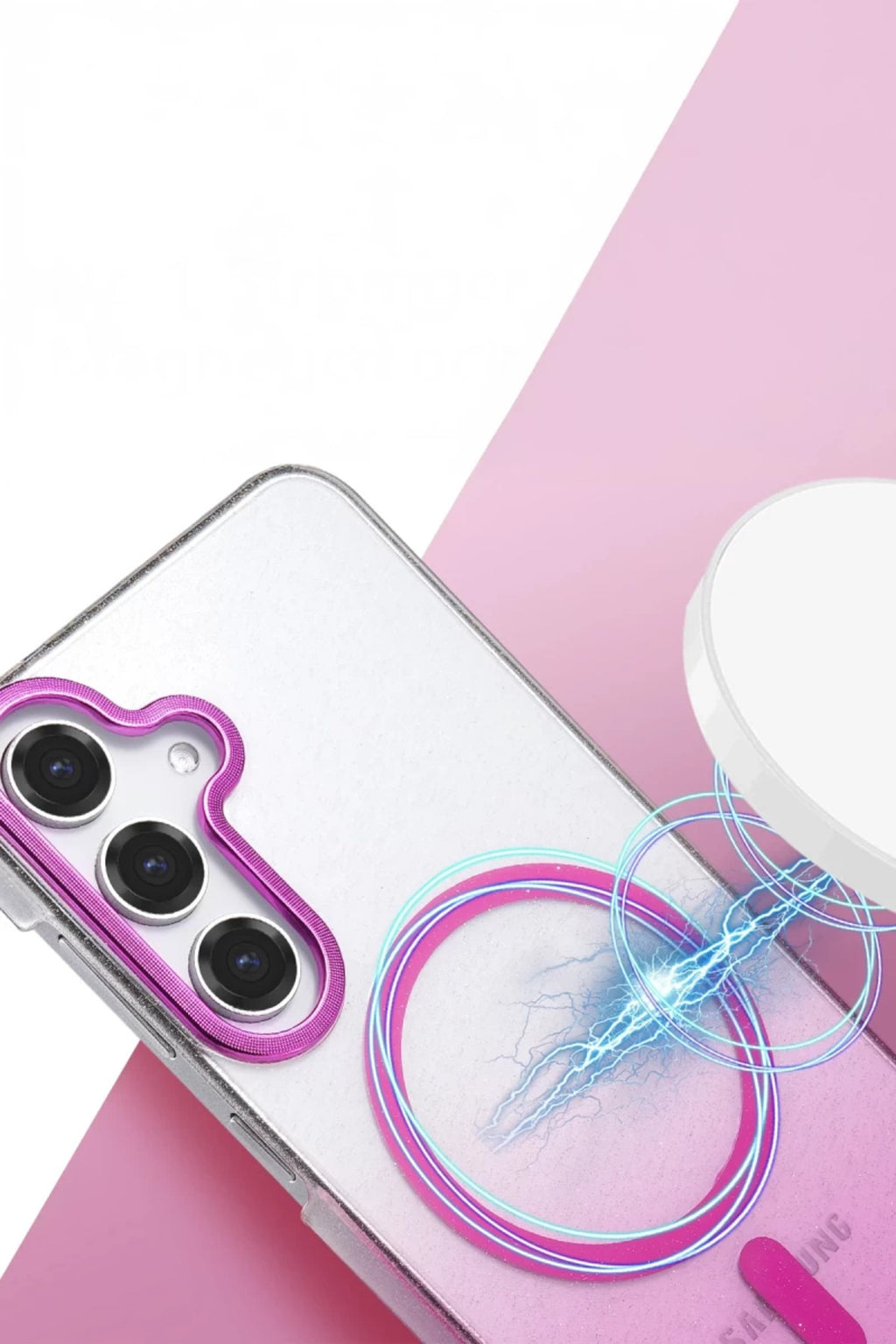 Samsung Galaxy S23 FE Uyumlu Glossy Magsafe Kapak - Mor