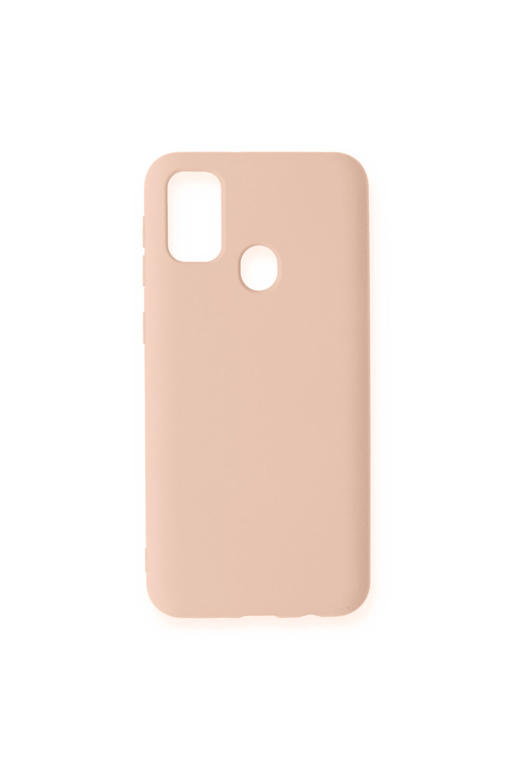 Samsung Galaxy M31 Uyumlu Kılıf Nano içi Kadife Silikon - Pudra