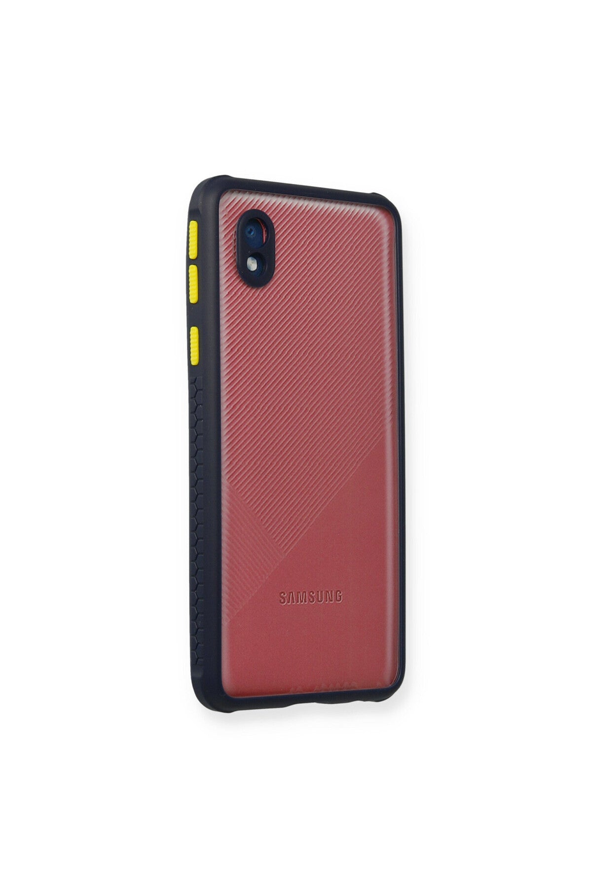 Samsung Galaxy A01 Core Uyumlu Kılıf Miami Şeffaf Silikon - Lacivert