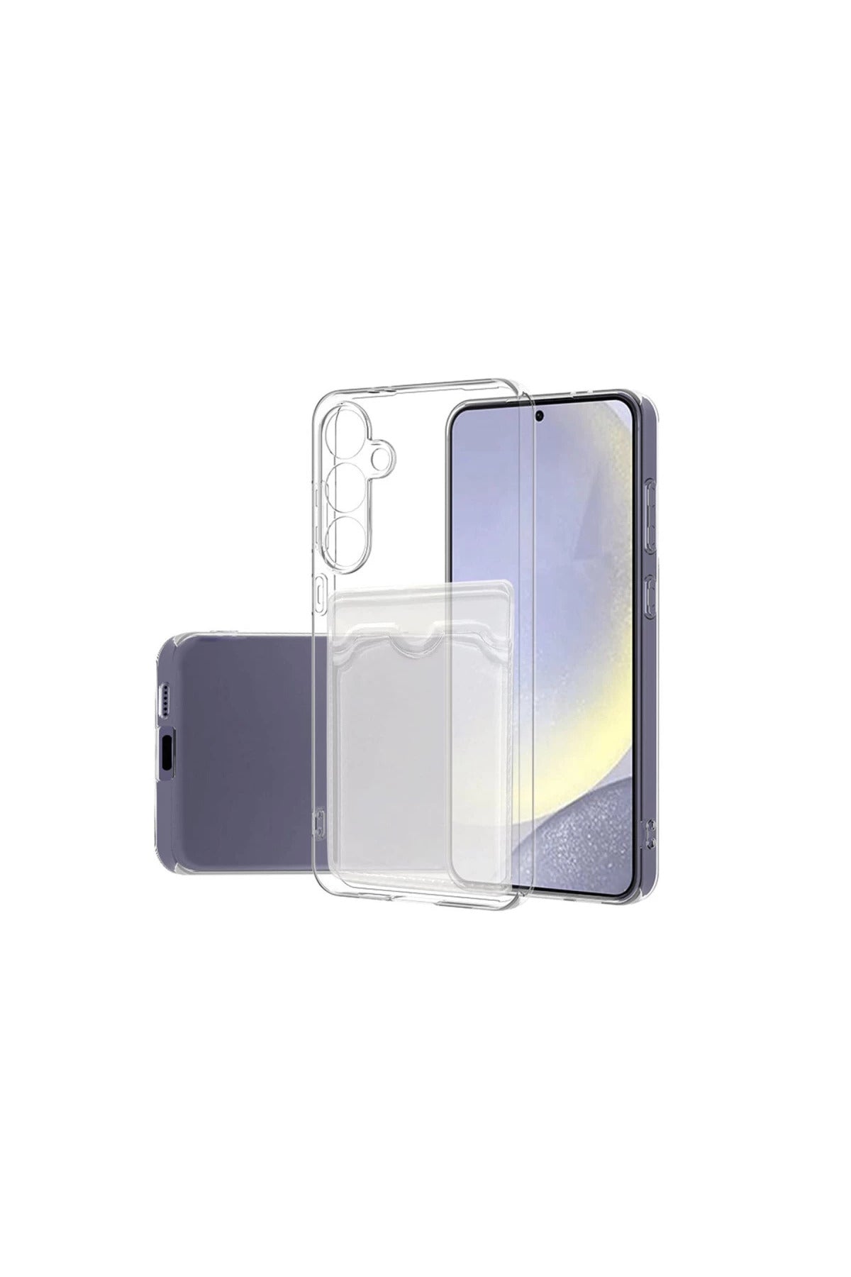 Samsung Galaxy S24 FE Uyumlu Kılıf Kart Şeffaf Silikon - Şeffaf