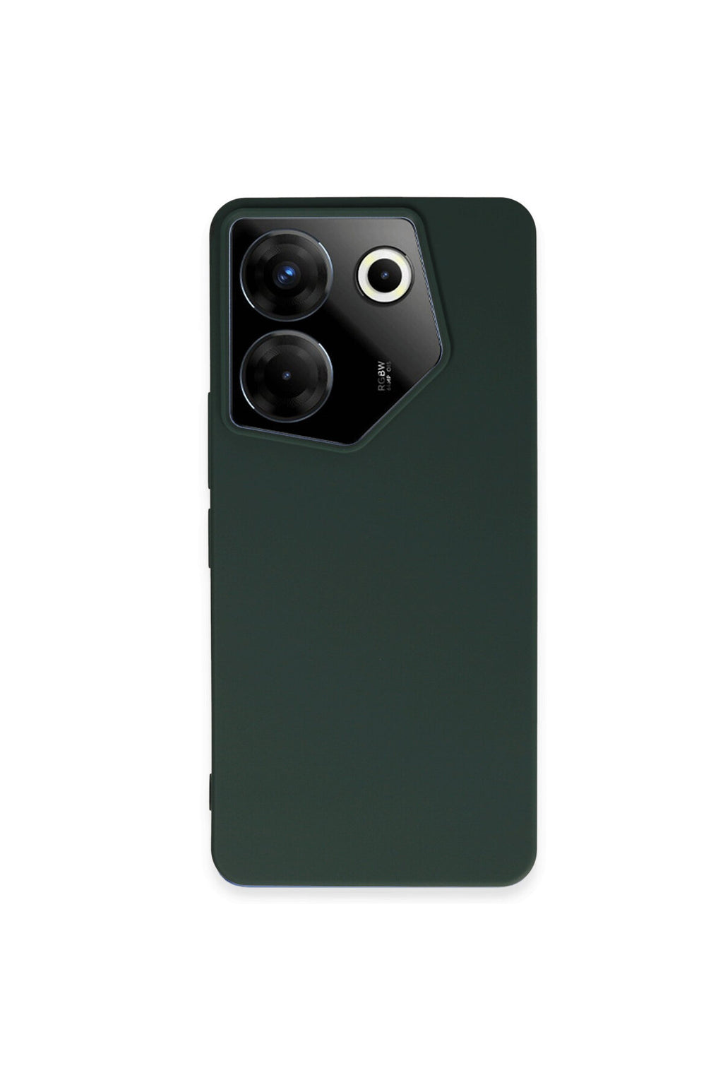Tecno Camon 20 Pro 5G Uyumlu Kılıf First Silikon - Koyu Yeşil