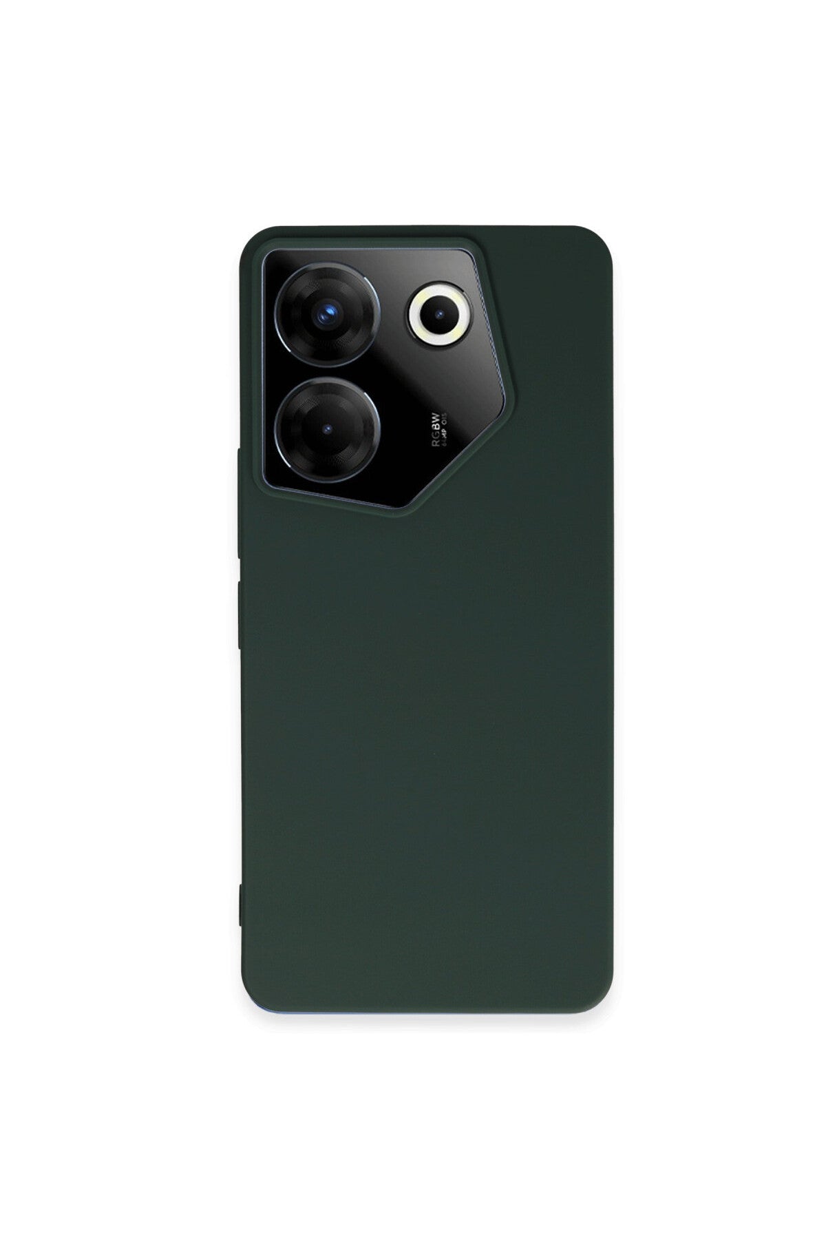 Tecno Camon 20 Pro 5G Uyumlu Kılıf First Silikon - Koyu Yeşil