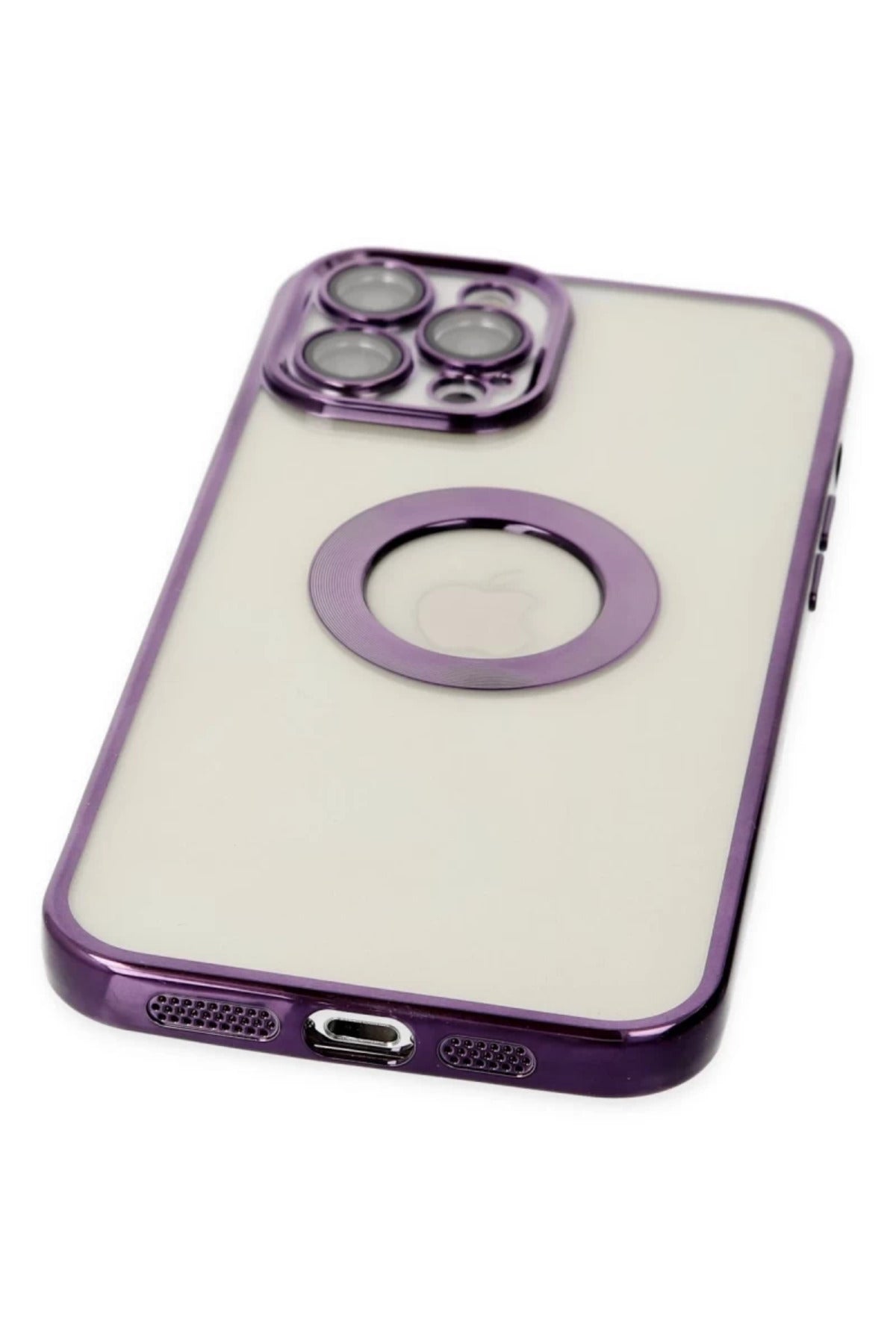 Apple iPhone 12 Pro Uyumlu Kılıf Slot Silikon - Mor