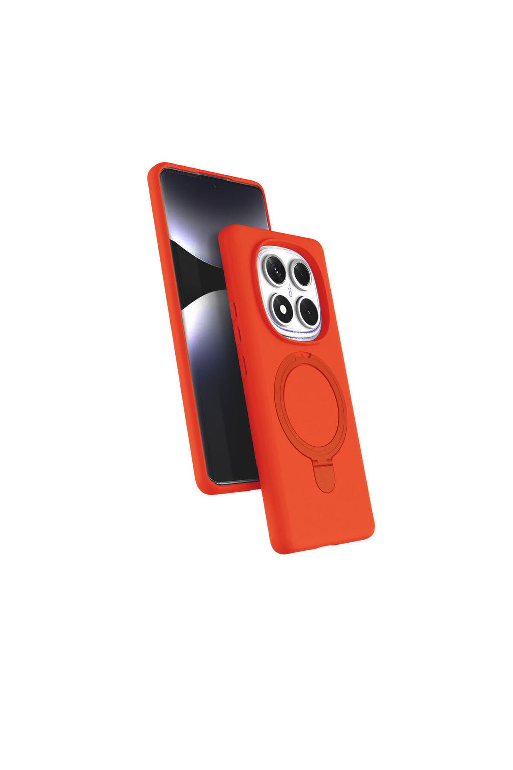 Xiaomi Redmi Note 14 Pro 4G Uyumlu Regal Magsafe Standlı Kapak - Turuncu
