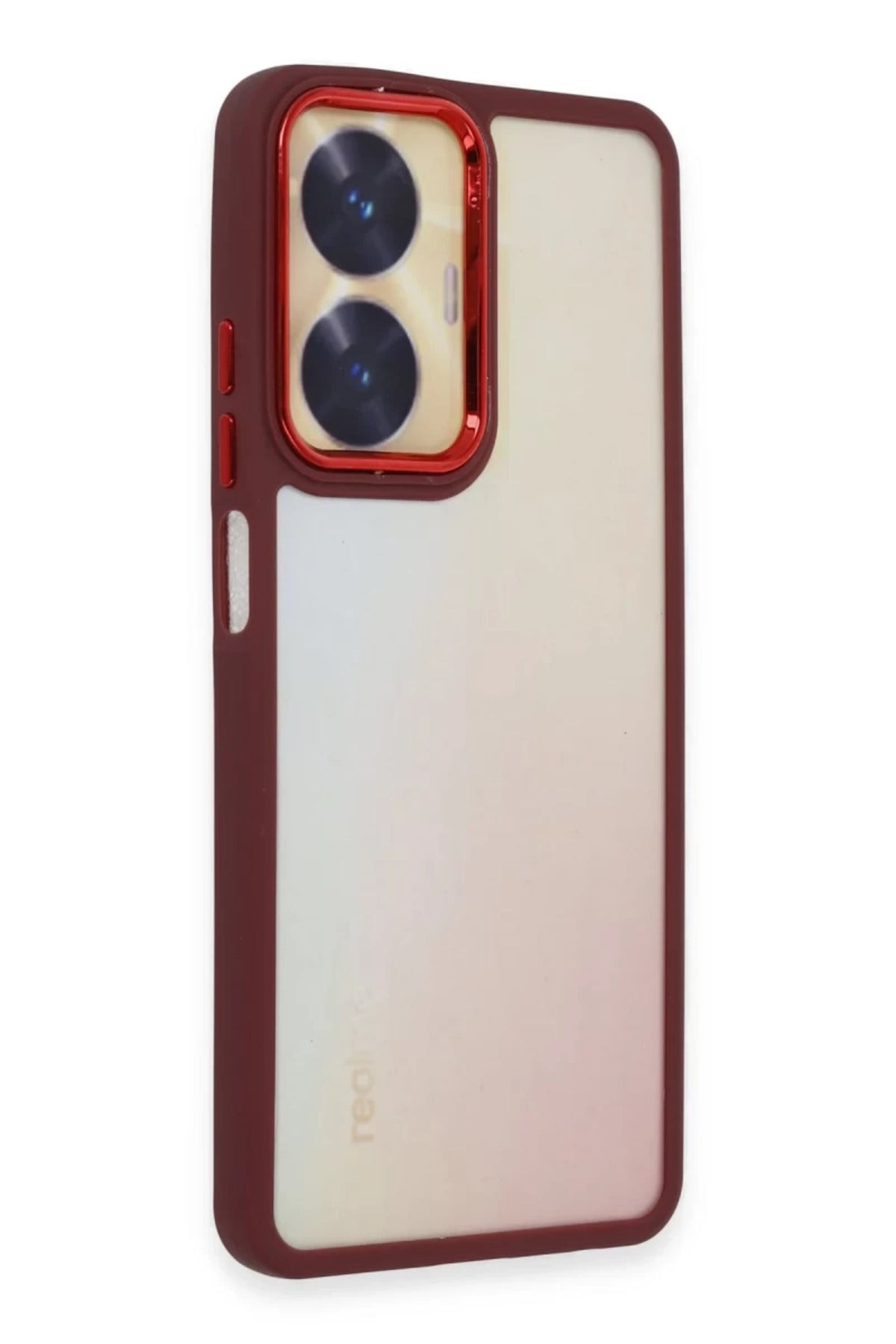 Realme C55 Uyumlu Kılıf Dora Kapak - Kırmızı
