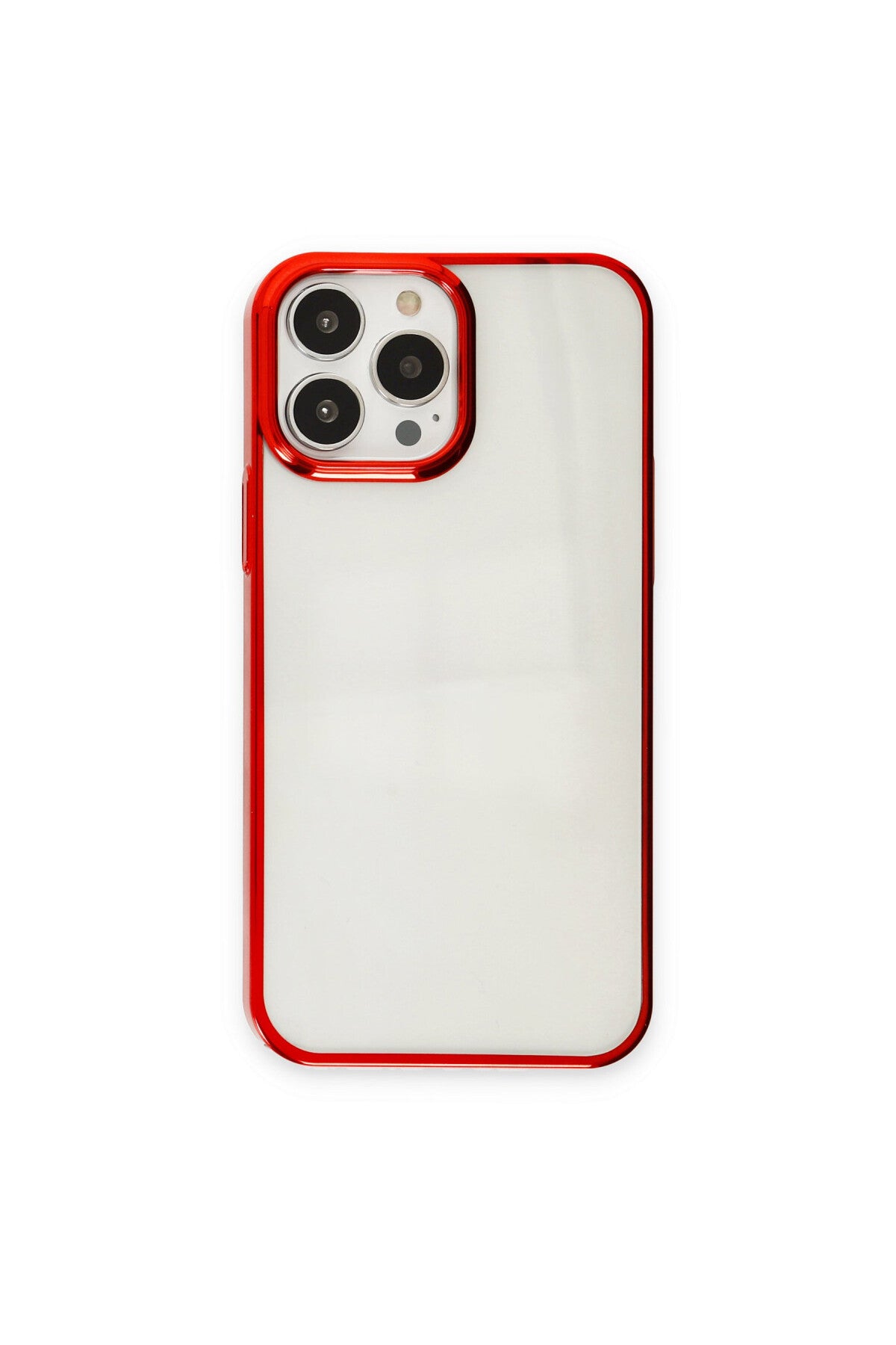 Apple iPhone 13 Pro Max Uyumlu Kılıf Element Silikon - Kırmızı