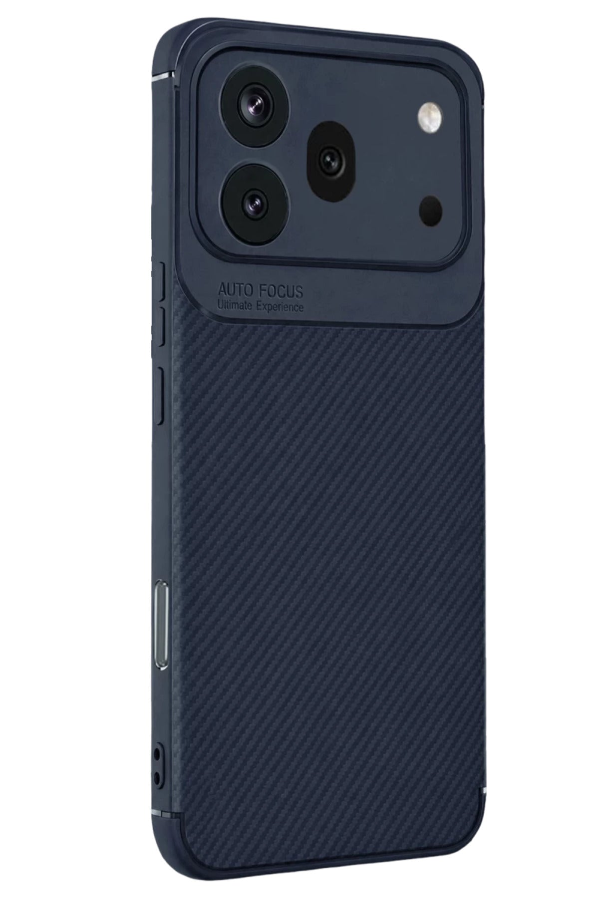 Huawei Honor 600 Pro Uyumlu Auto Focus Karbon Kapak - Lacivert