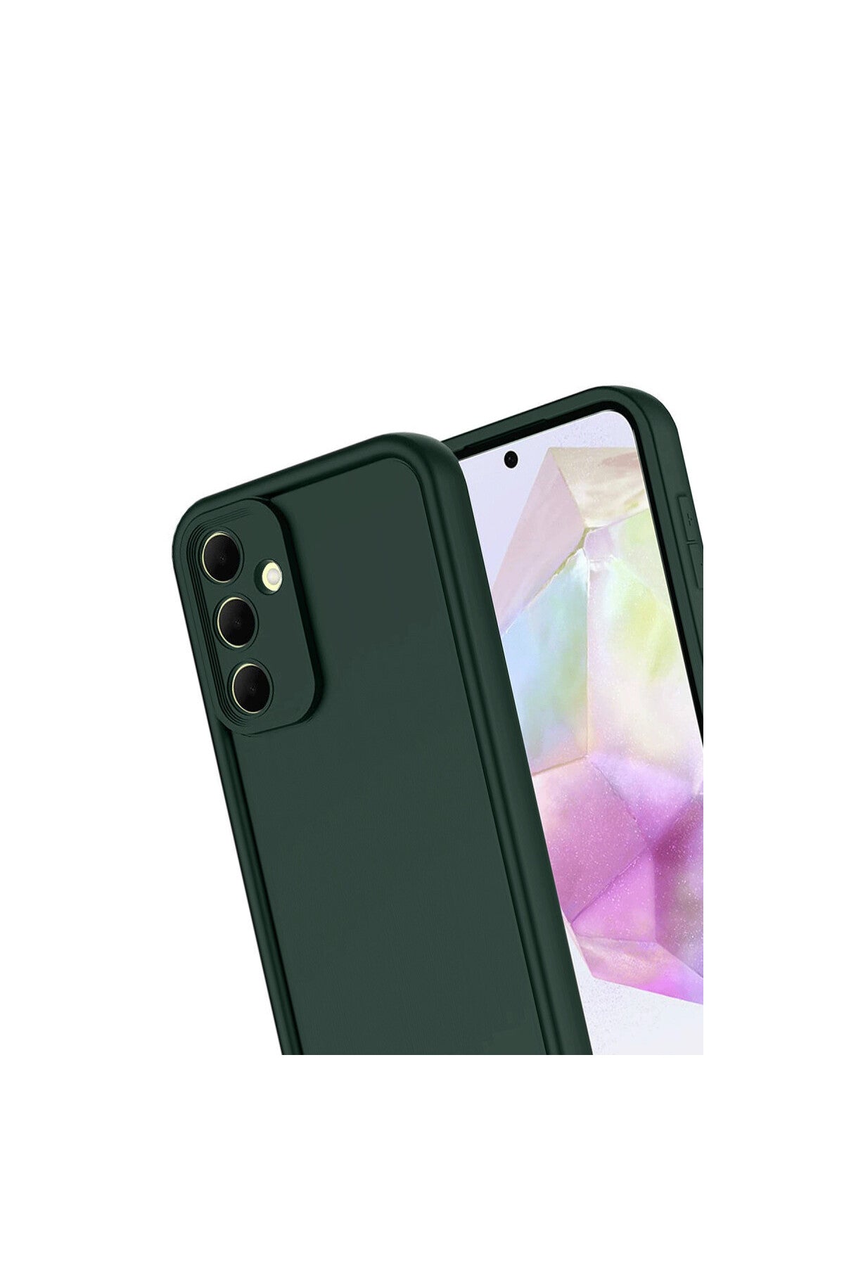 Samsung Galaxy A17 5G Uyumlu Viera Silikon - Koyu Yeşil