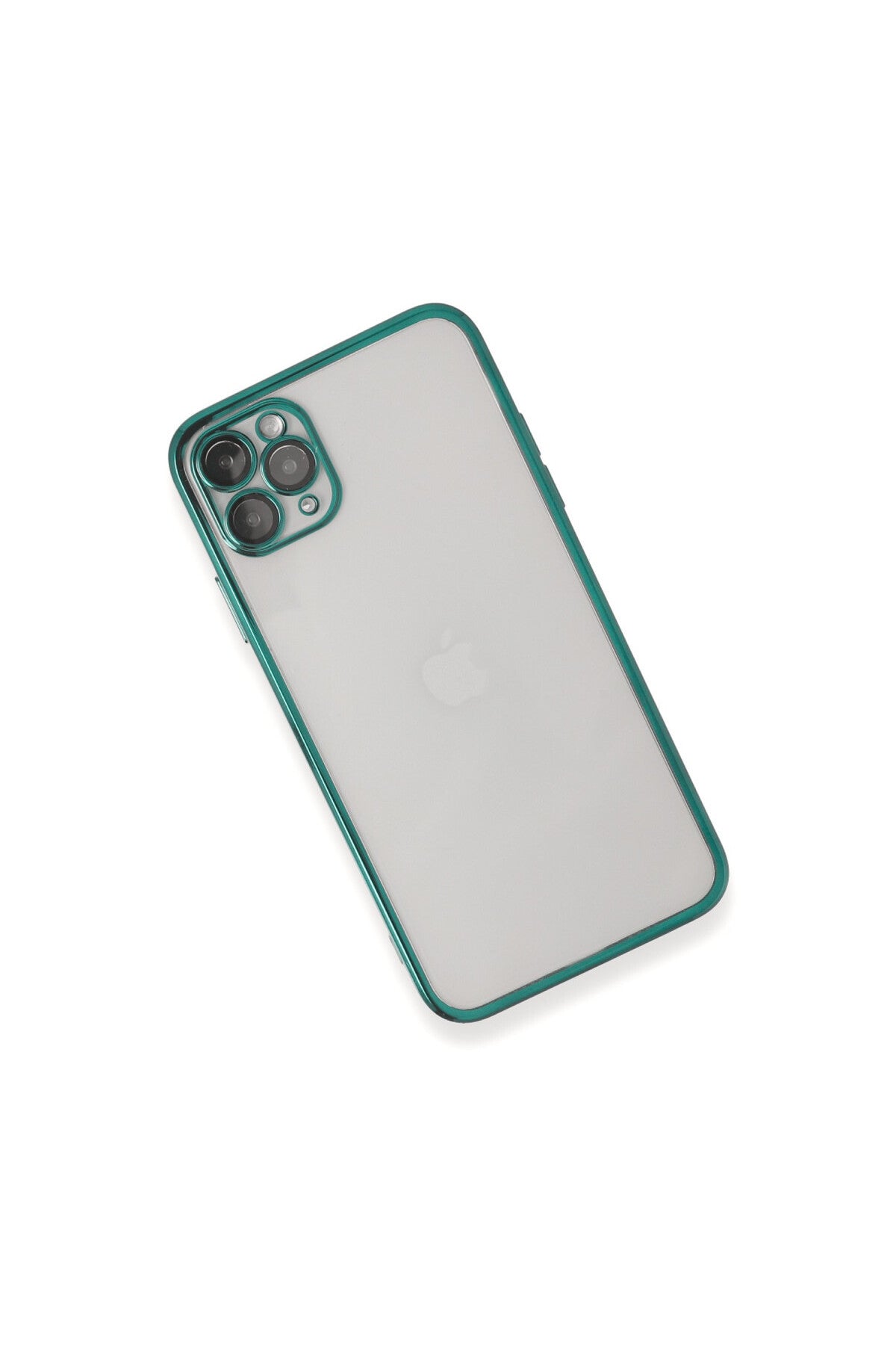 Apple iPhone 11 Pro Uyumlu Kılıf Lensli Silikon - Yeşil