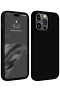 Apple iPhone 15 Pro Max Uyumlu Kılıf First Silikon - Siyah